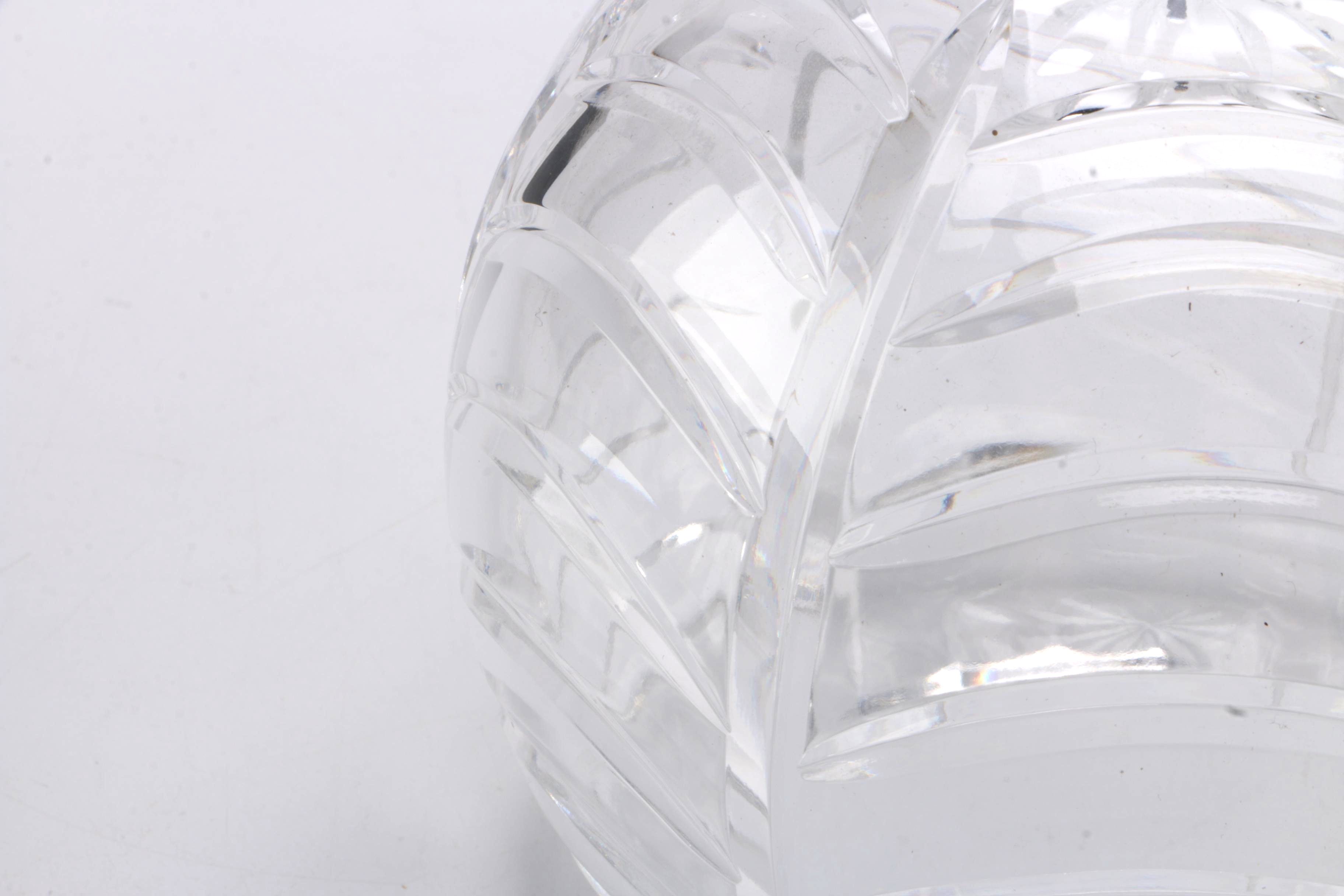 Round Crystal Rose Bowl