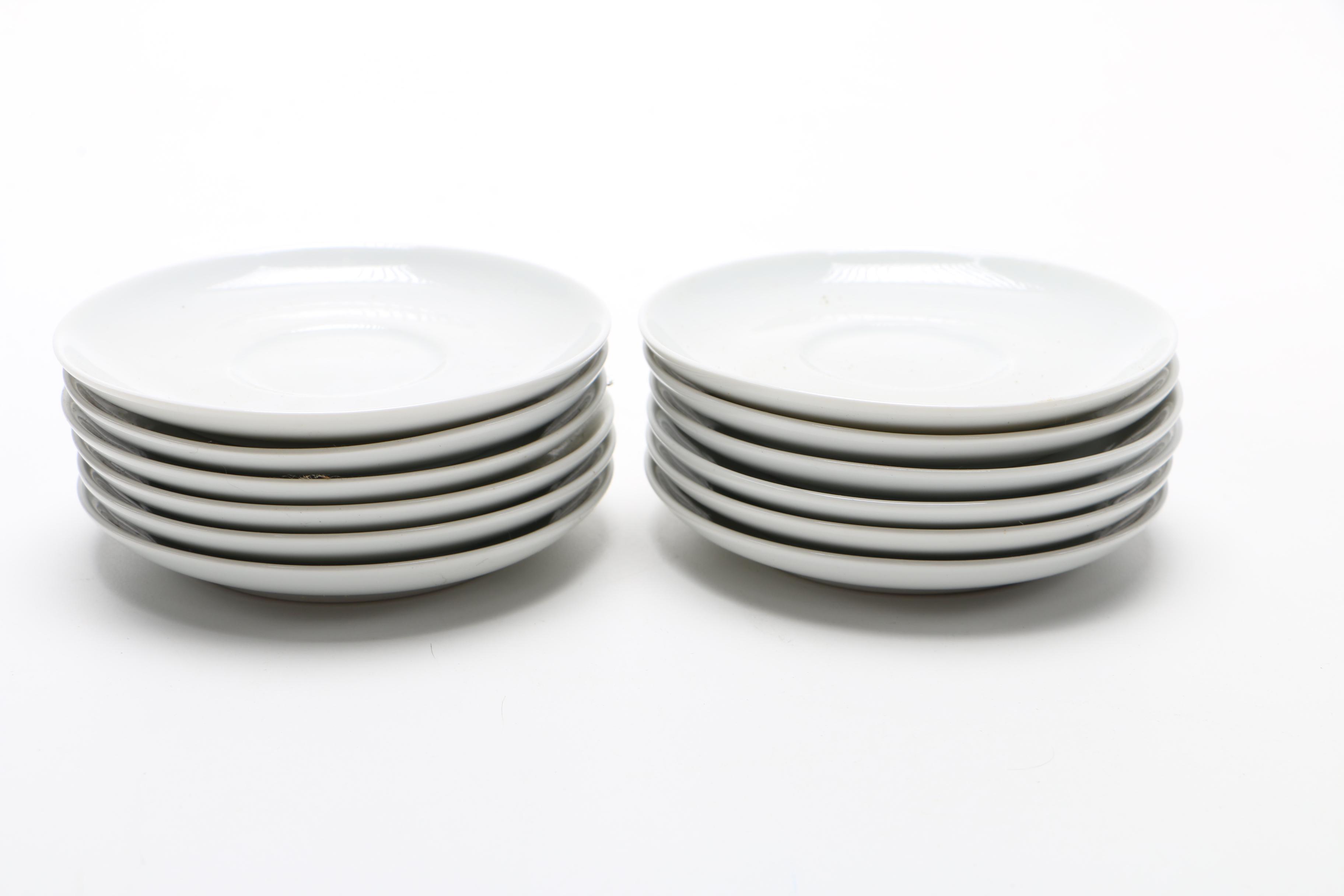 Collection of Porcelain Coffee Cups and Saucers