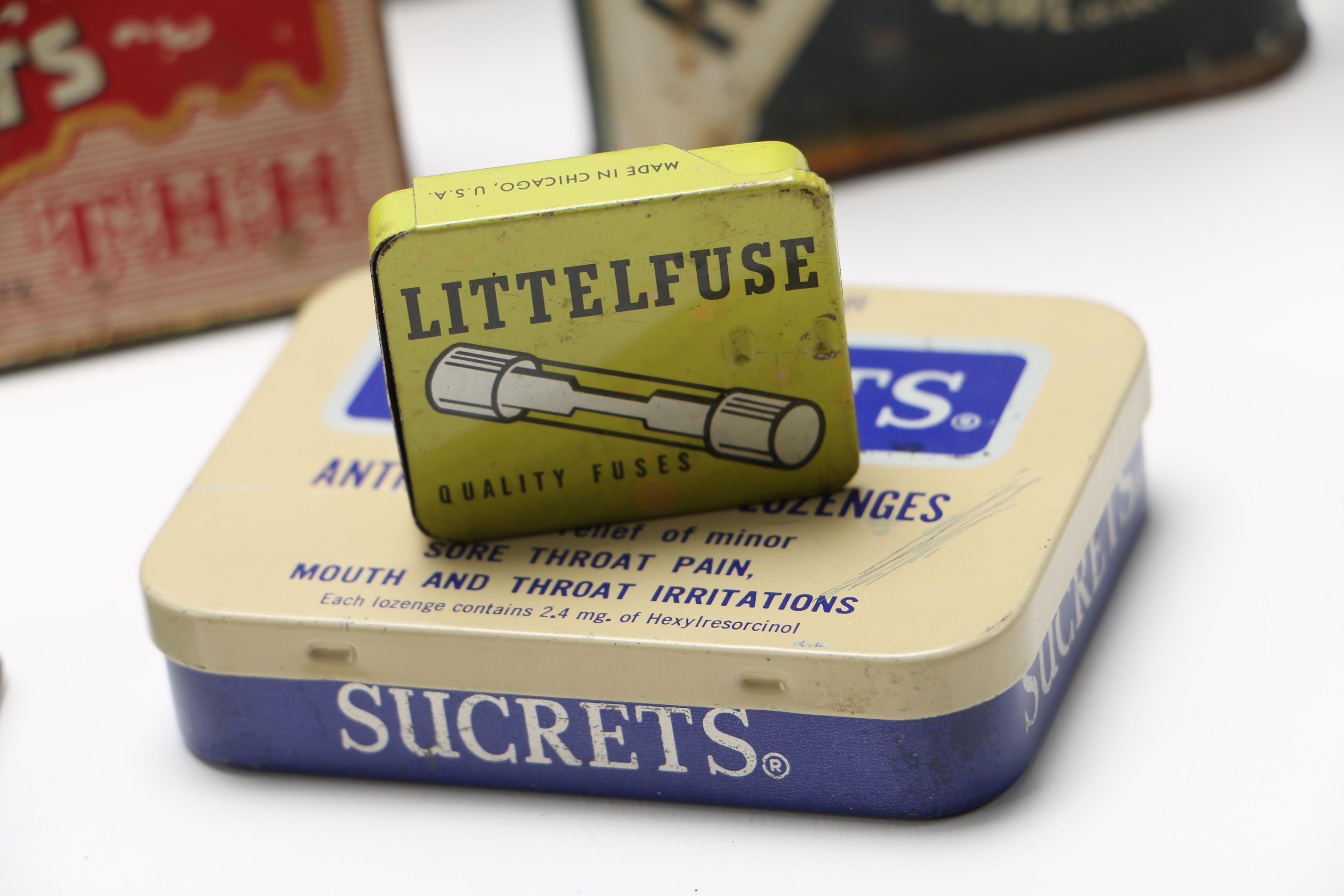 Collection of Vintage Tobacco and Health Product Tins