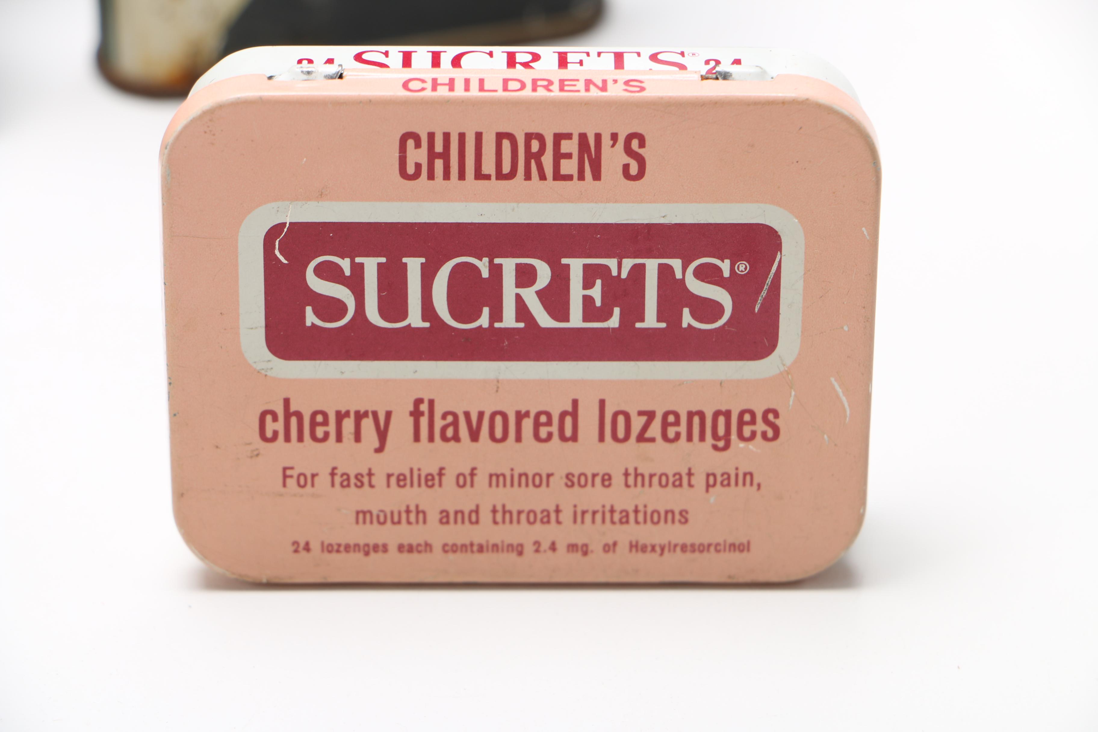 Collection of Vintage Tobacco and Health Product Tins