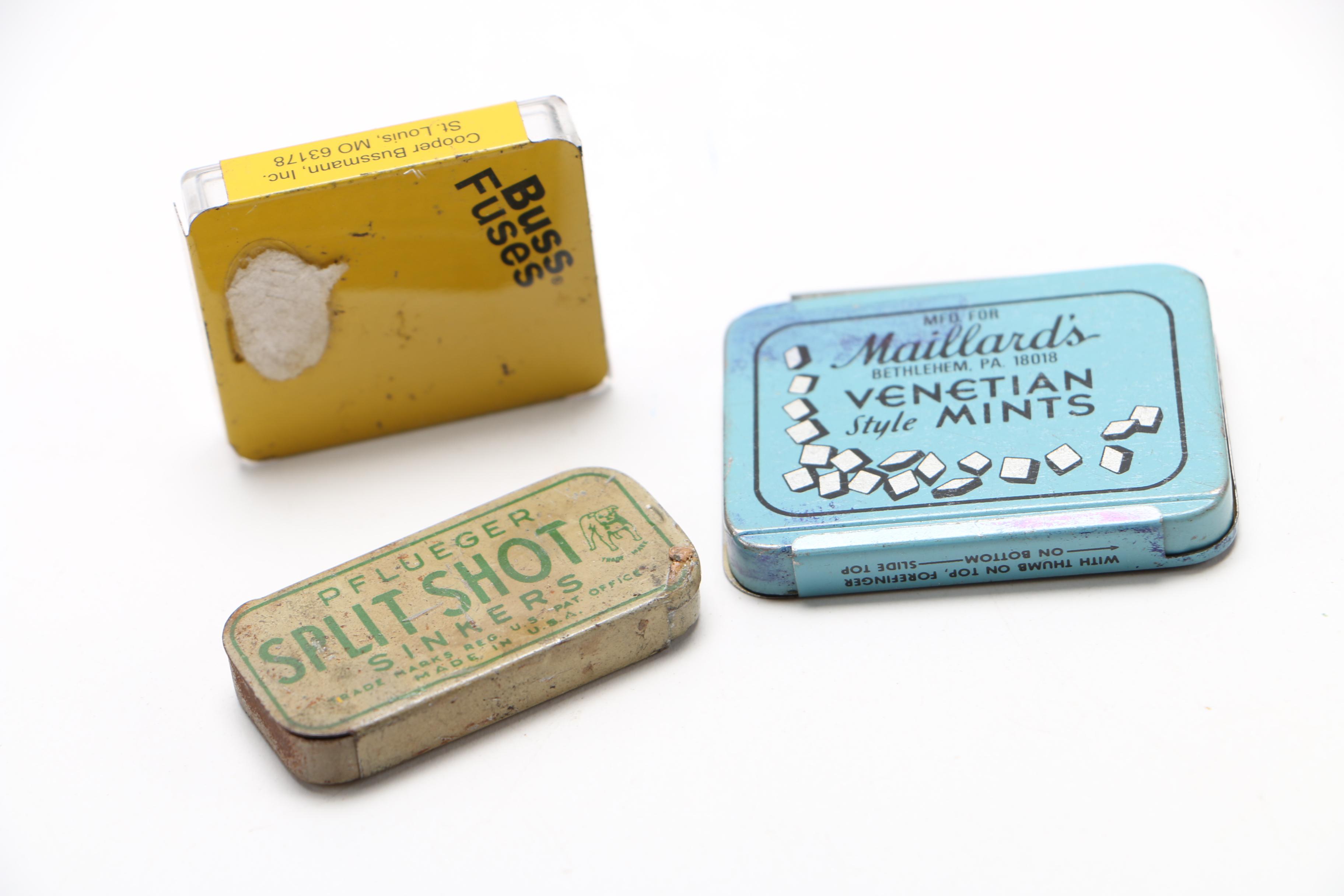 Collection of Vintage Tobacco and Health Product Tins