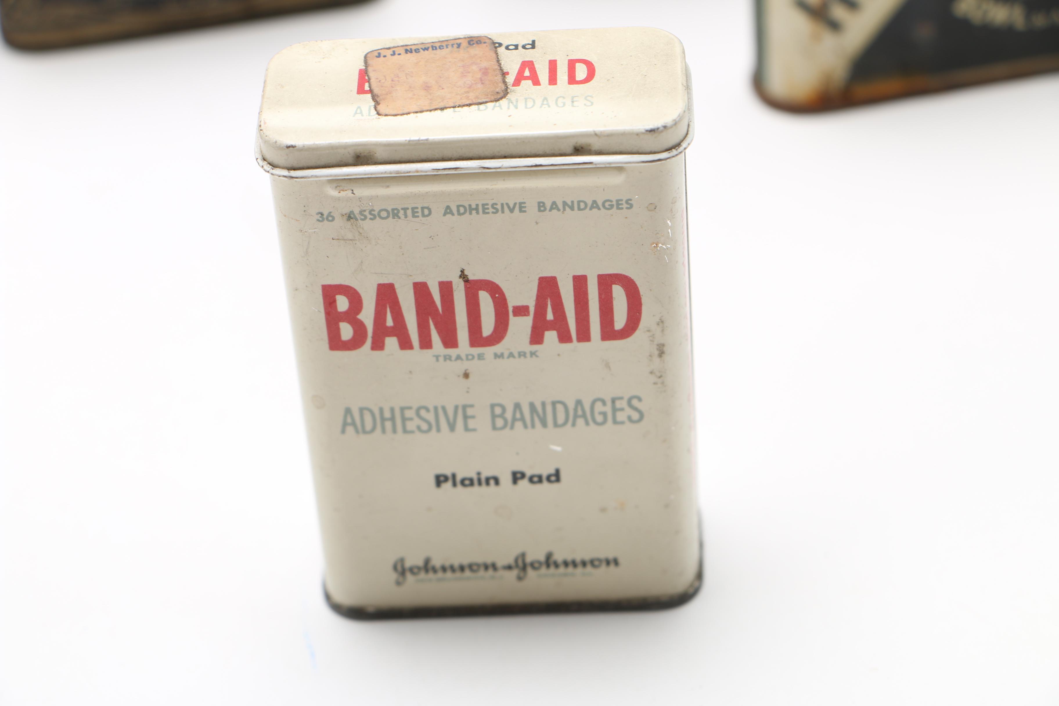 Collection of Vintage Tobacco and Health Product Tins