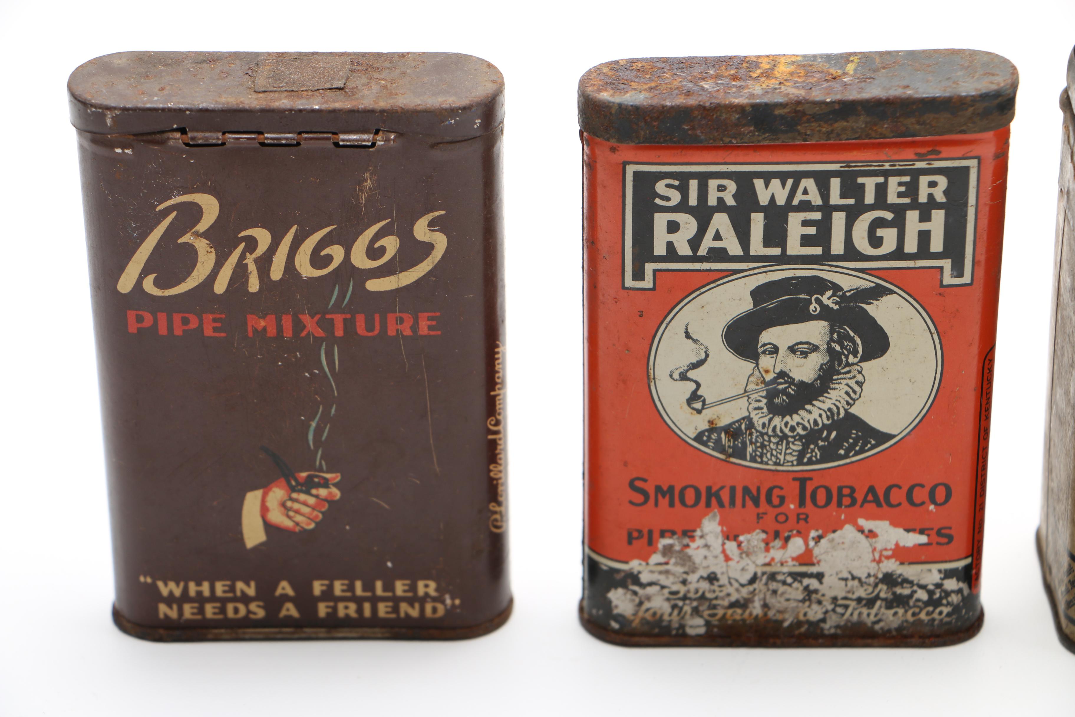 Collection of Vintage Tobacco and Health Product Tins