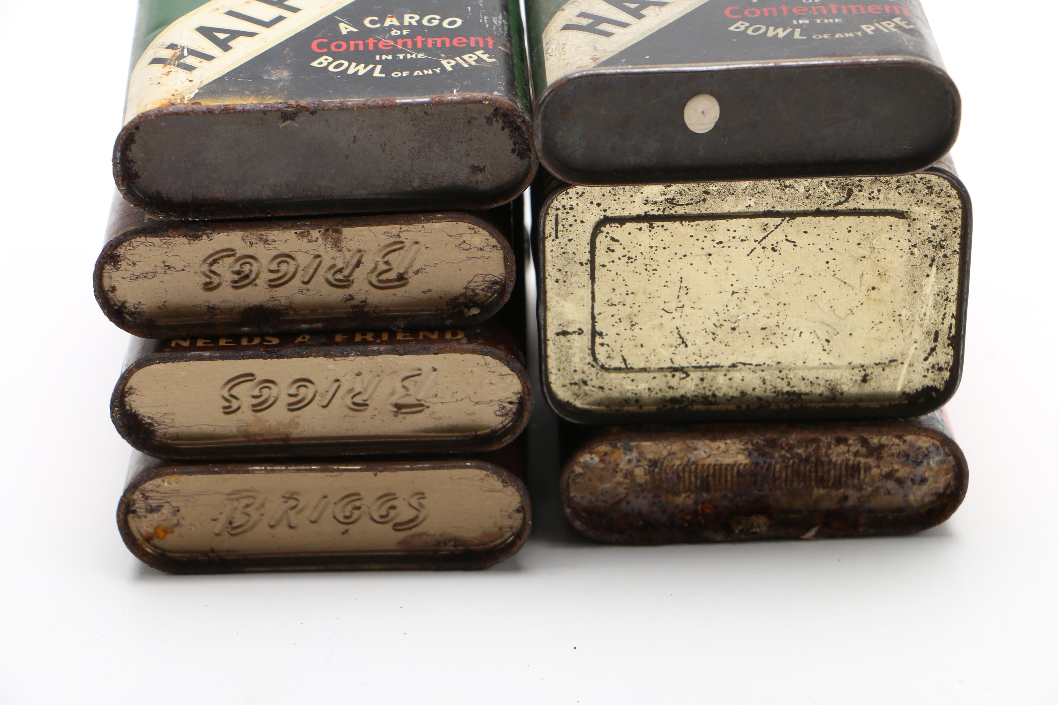 Collection of Vintage Tobacco and Health Product Tins