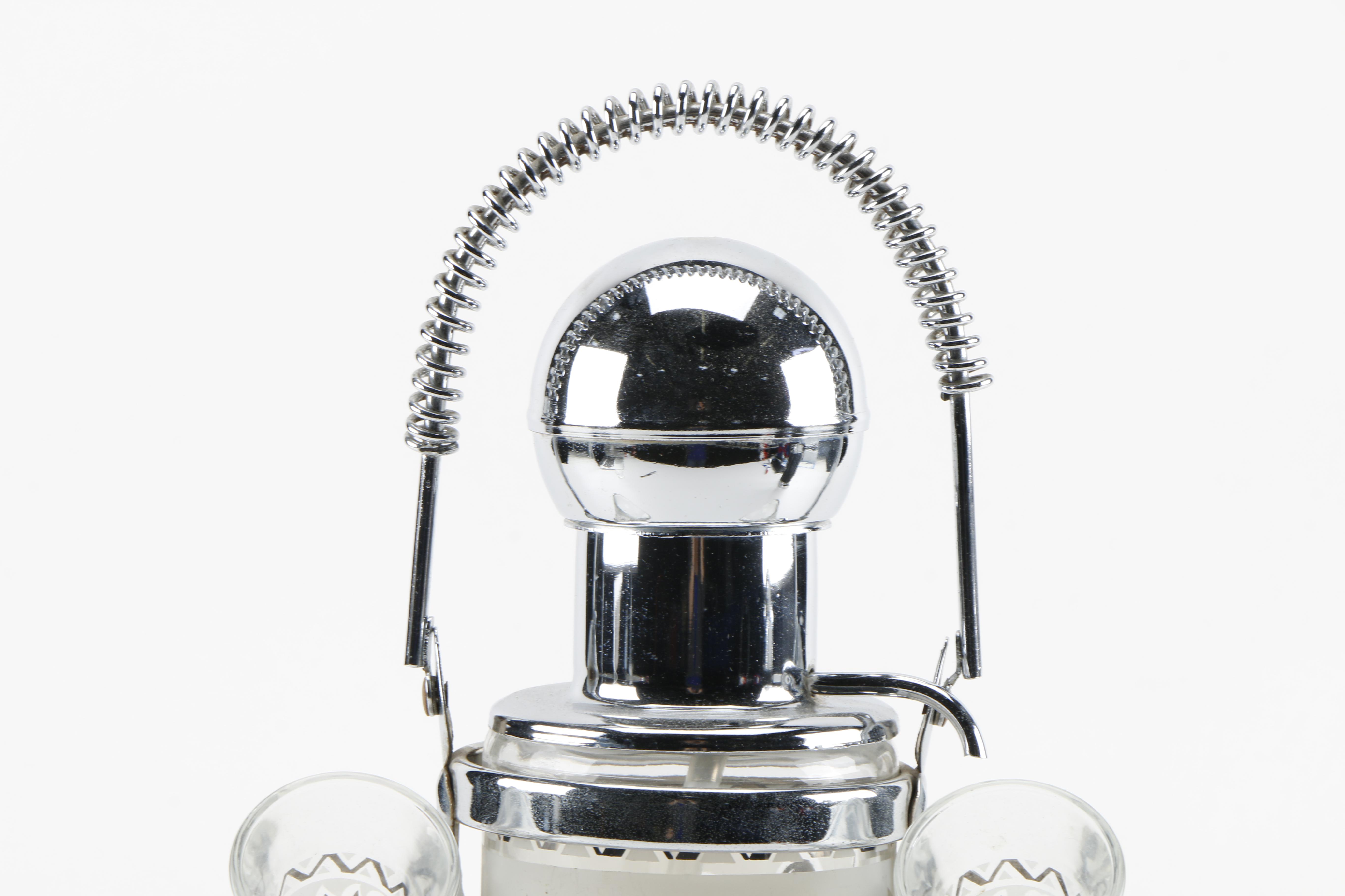 Mid-Century Tumblers With Shot Glasses