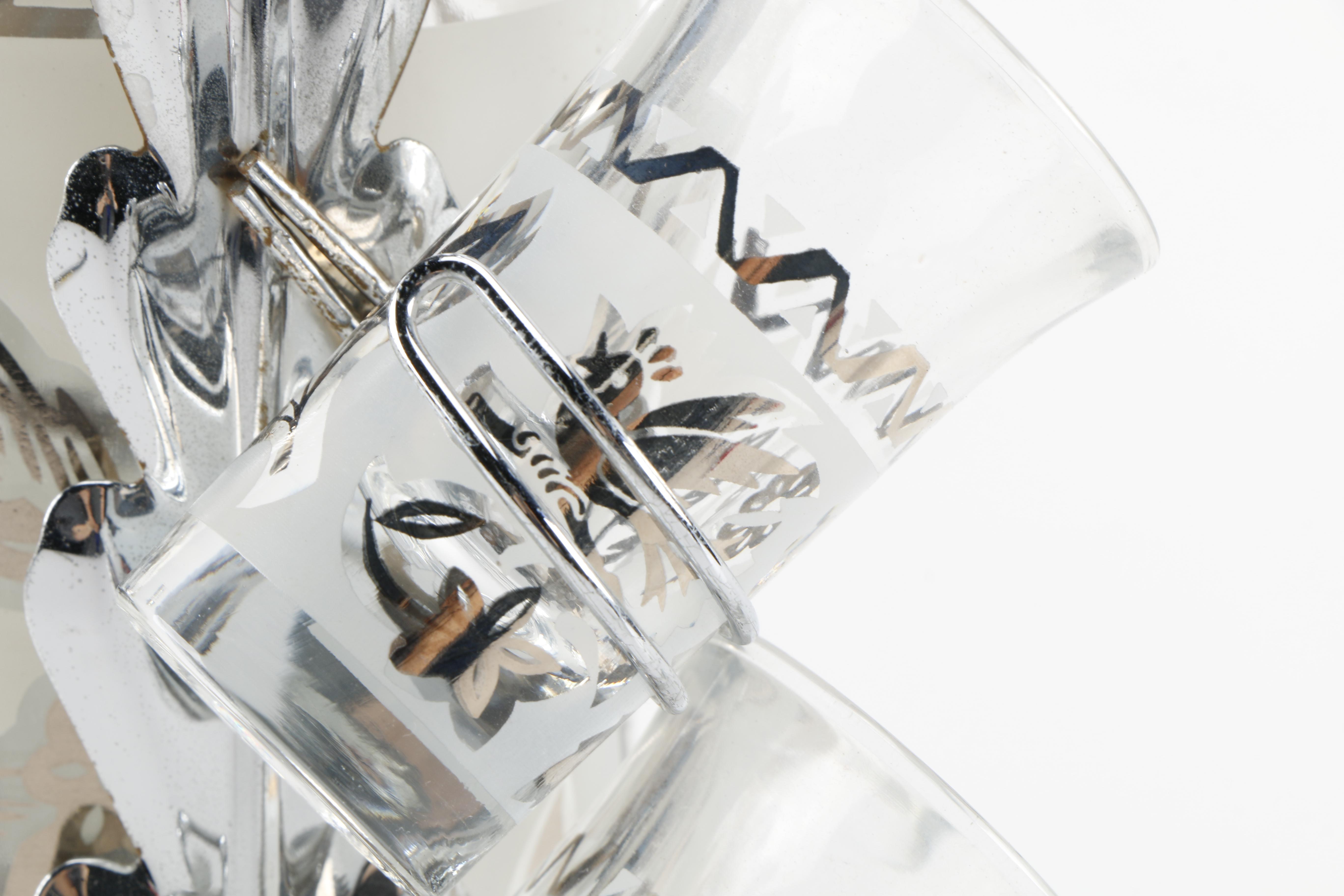 Mid-Century Tumblers With Shot Glasses