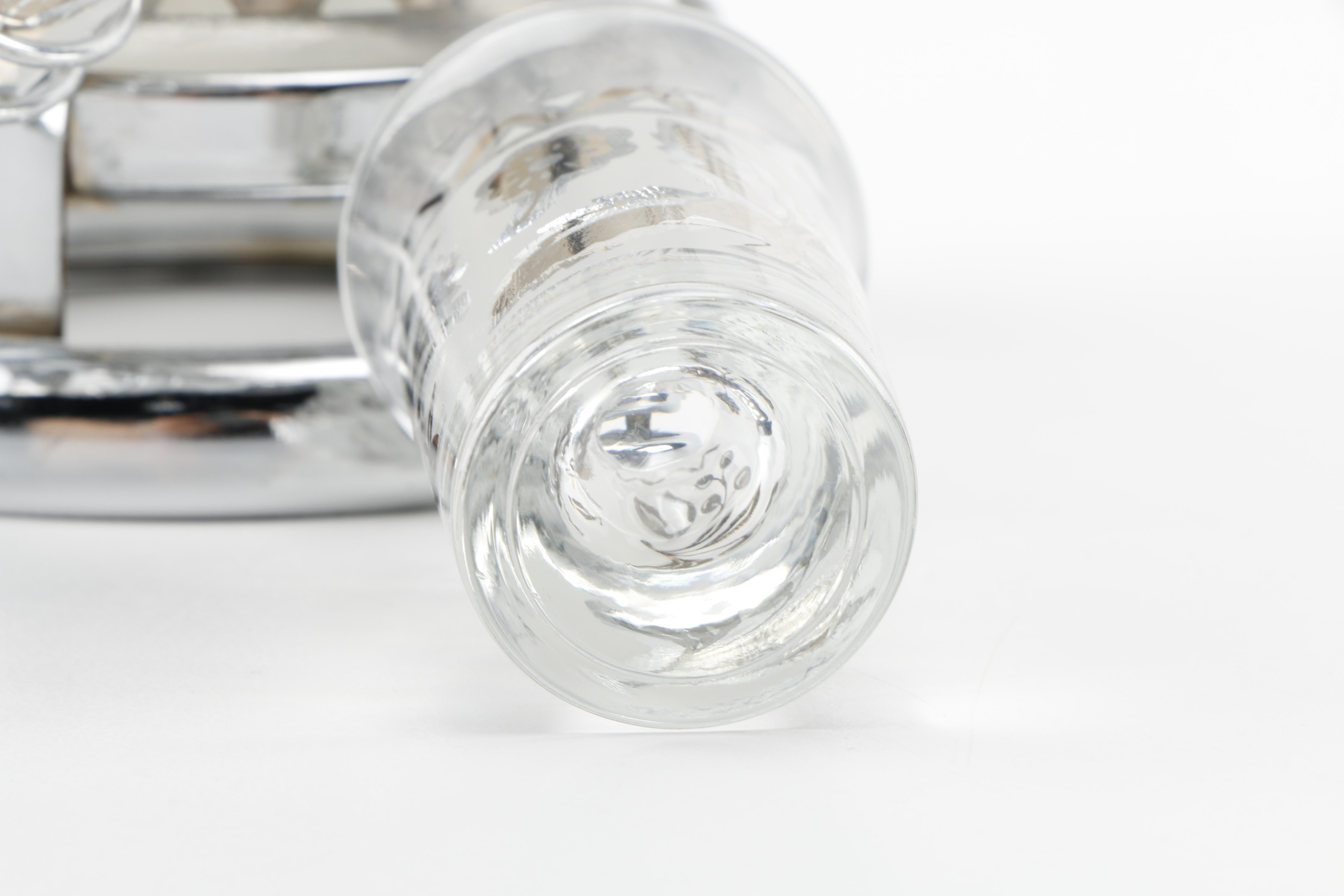 Mid-Century Tumblers With Shot Glasses