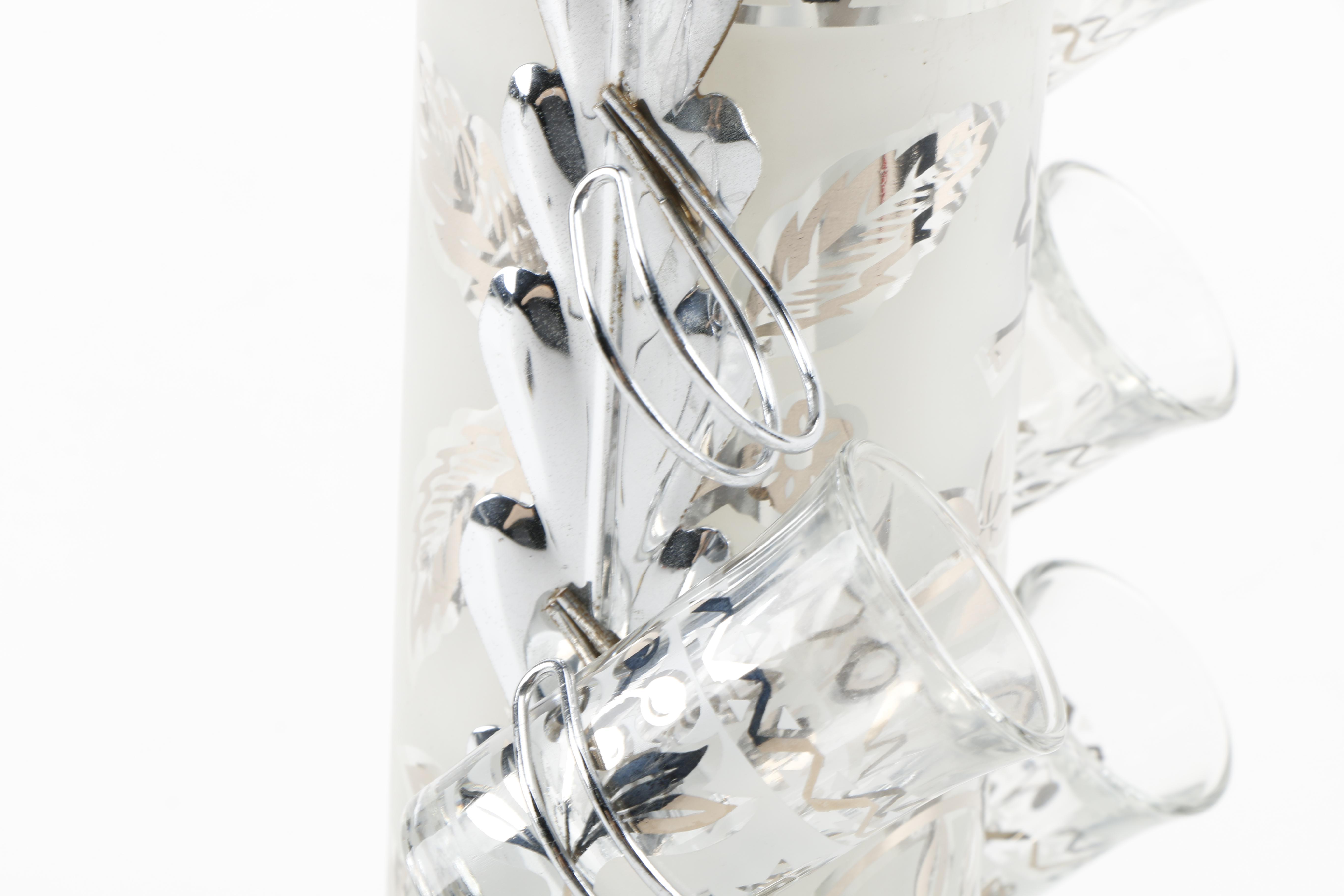 Mid-Century Tumblers With Shot Glasses