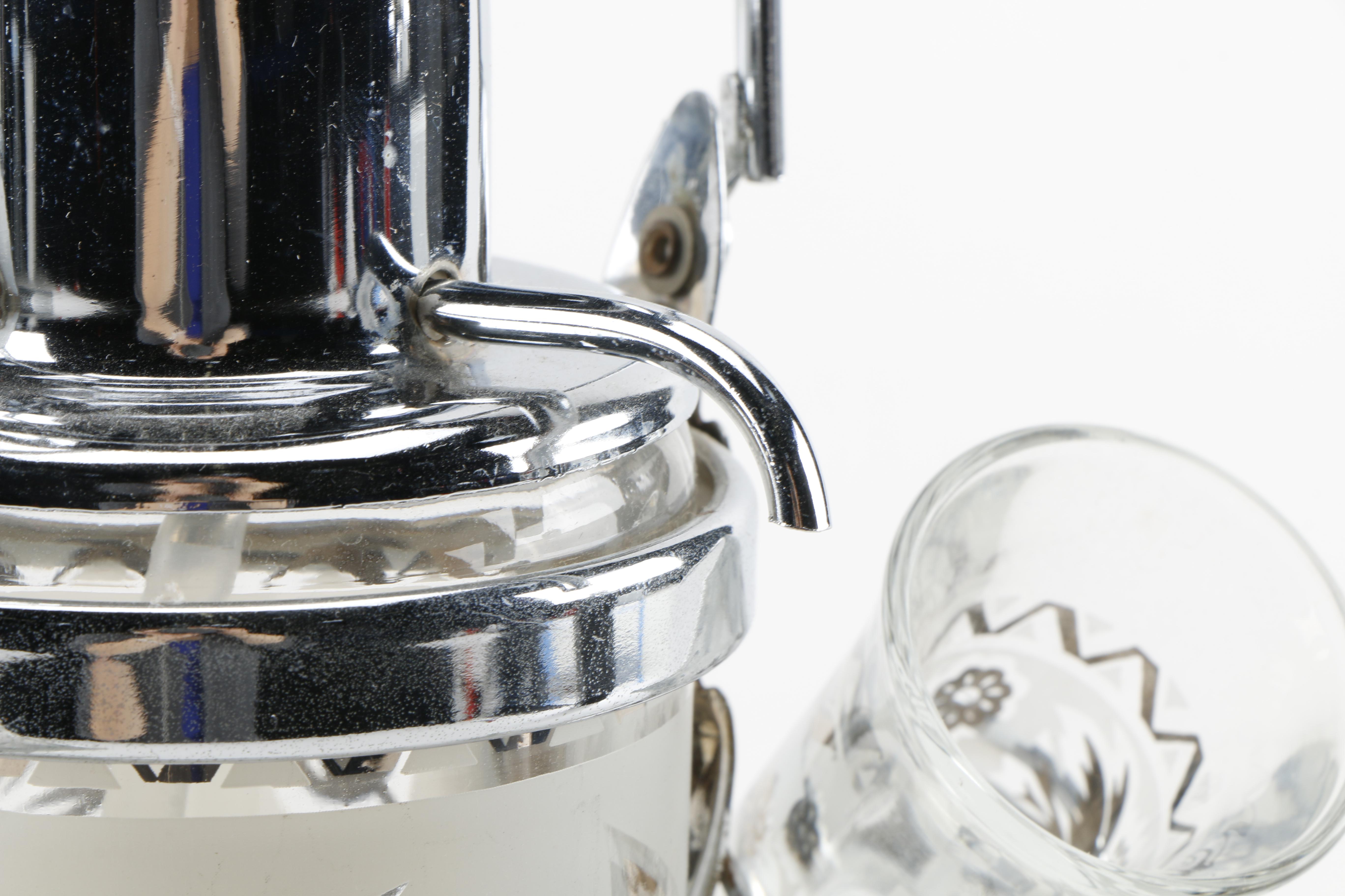 Mid-Century Tumblers With Shot Glasses