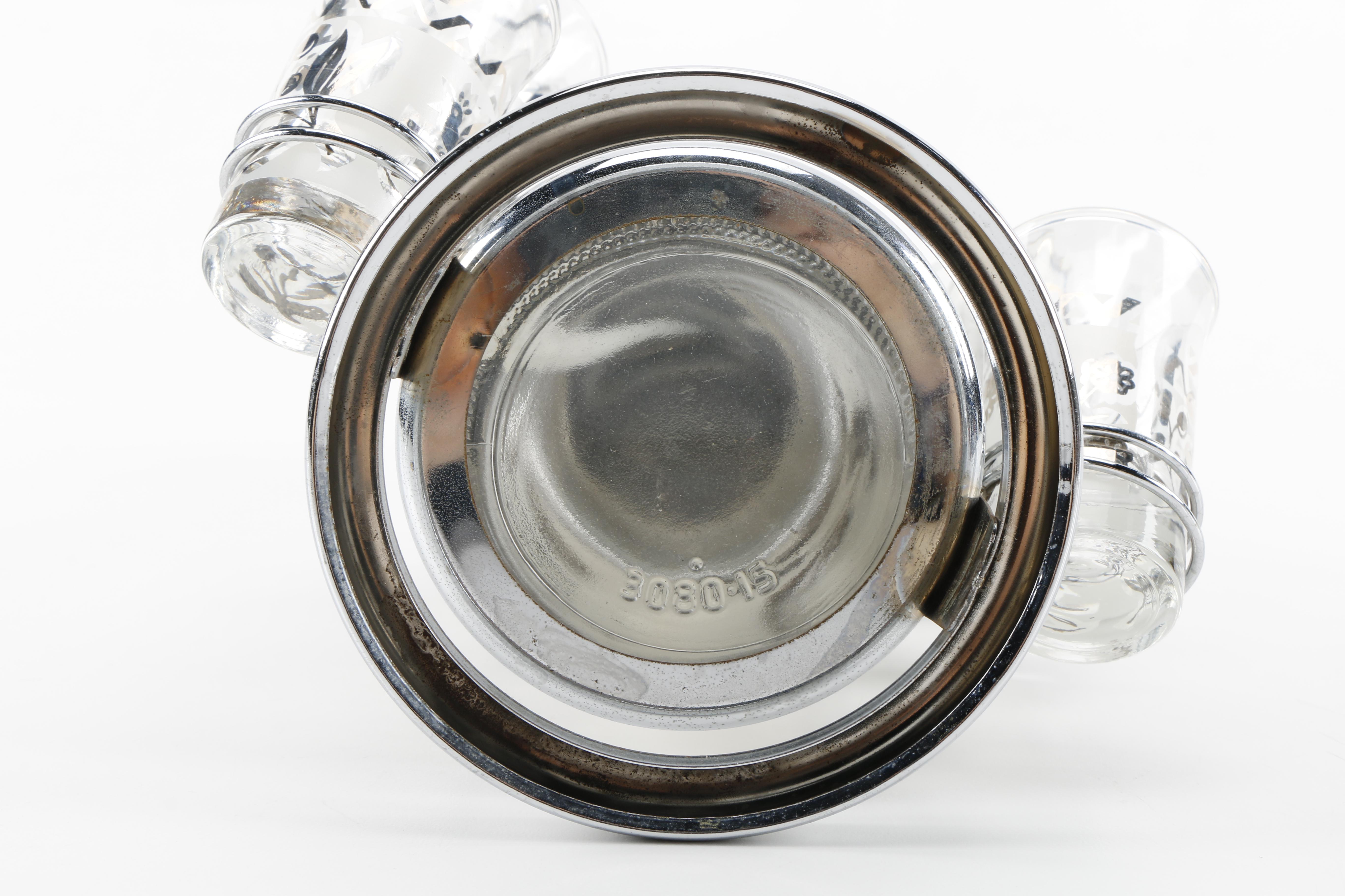 Mid-Century Tumblers With Shot Glasses