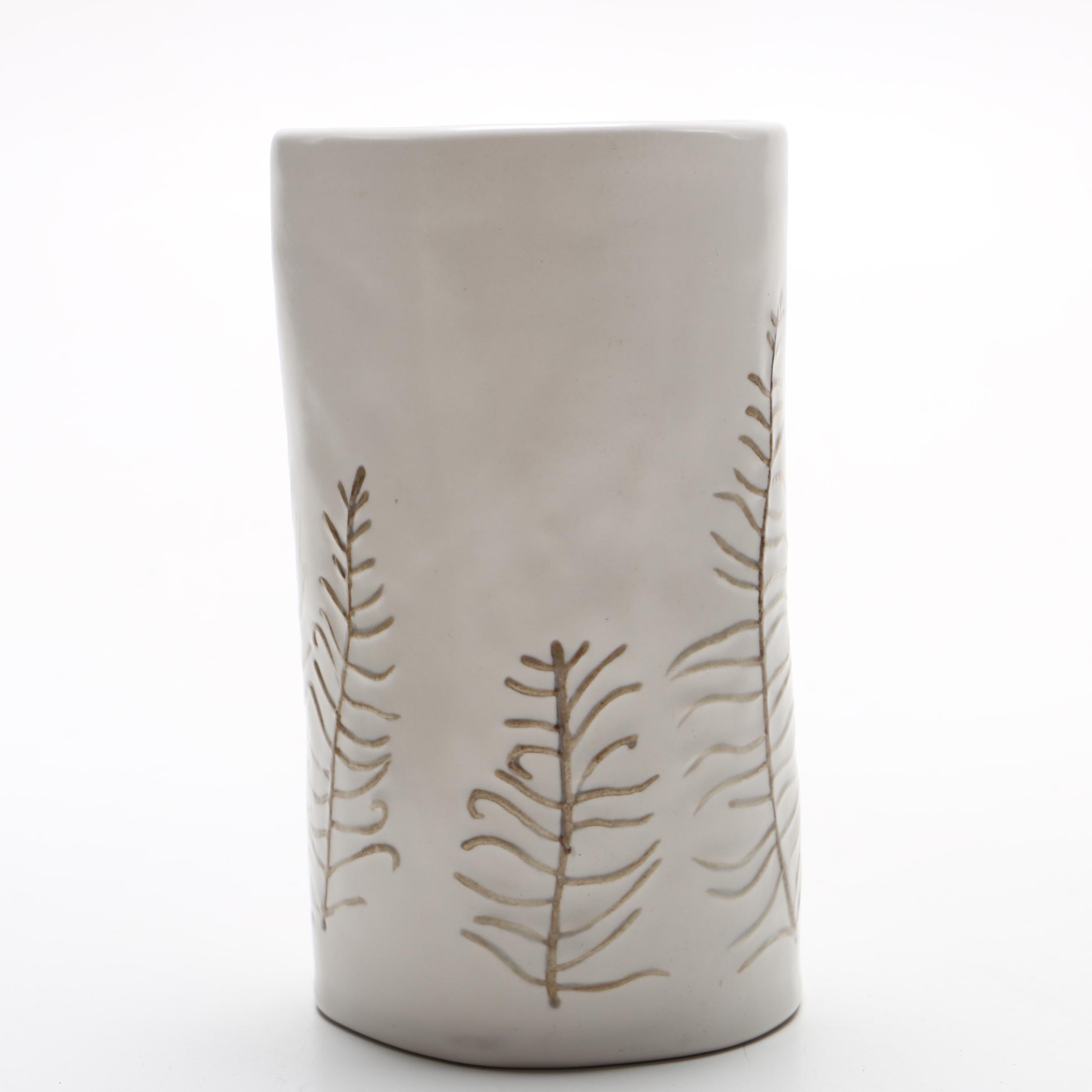 Abstract Ceramic Sculpture and Earthenware Vessel