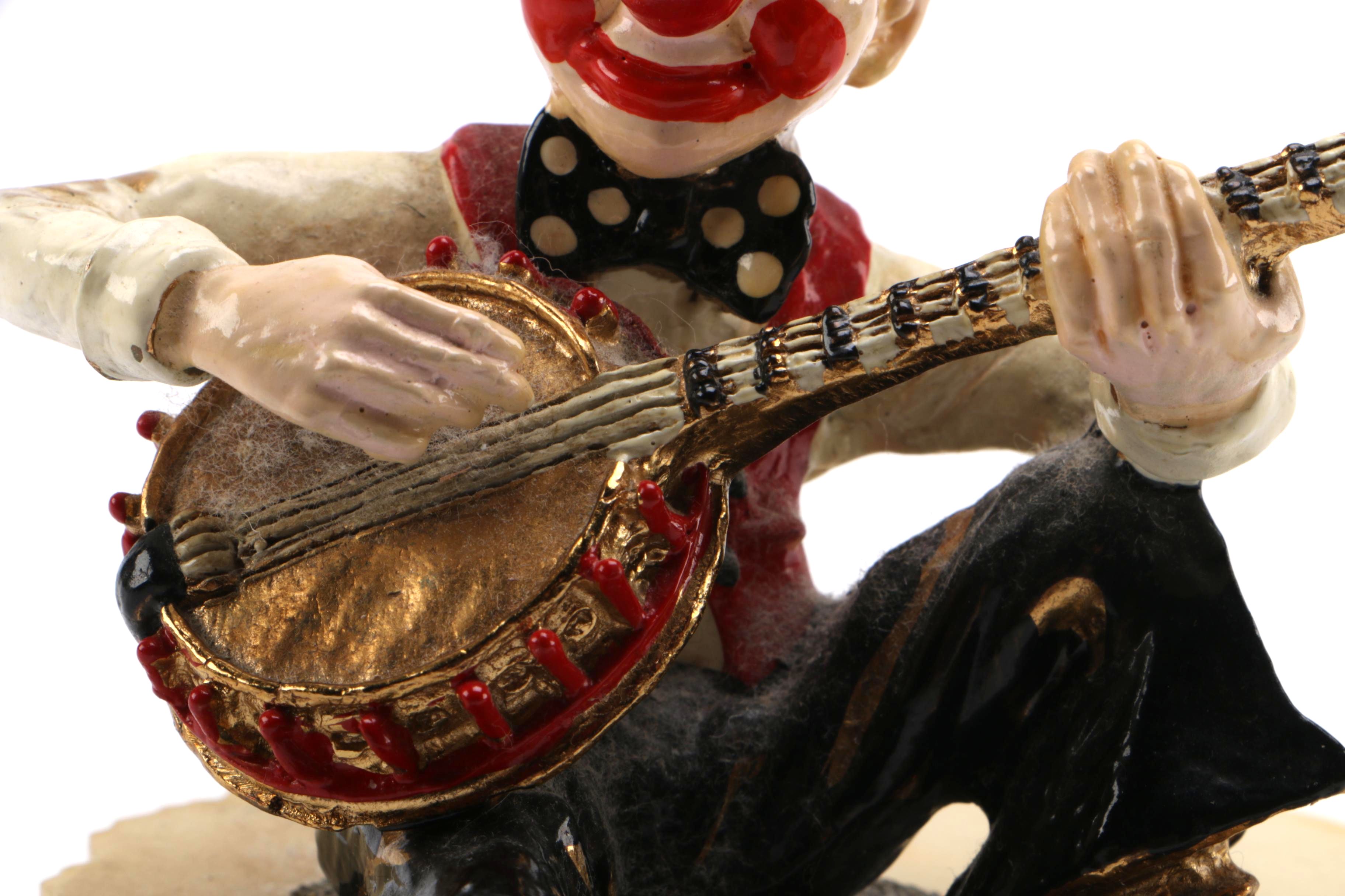 Ron Lee Clown Figurine on a Carved Onyx Base