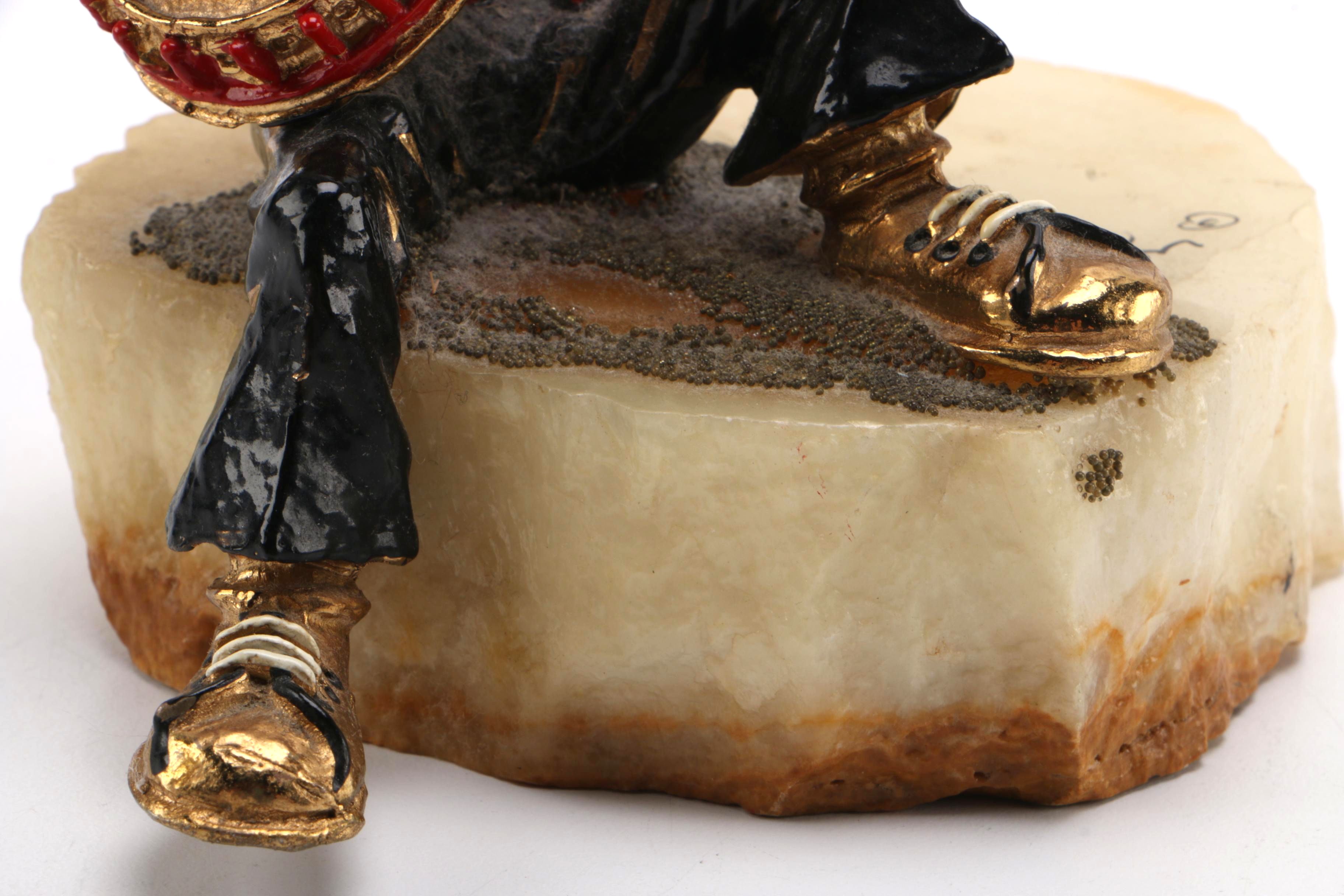 Ron Lee Clown Figurine on a Carved Onyx Base