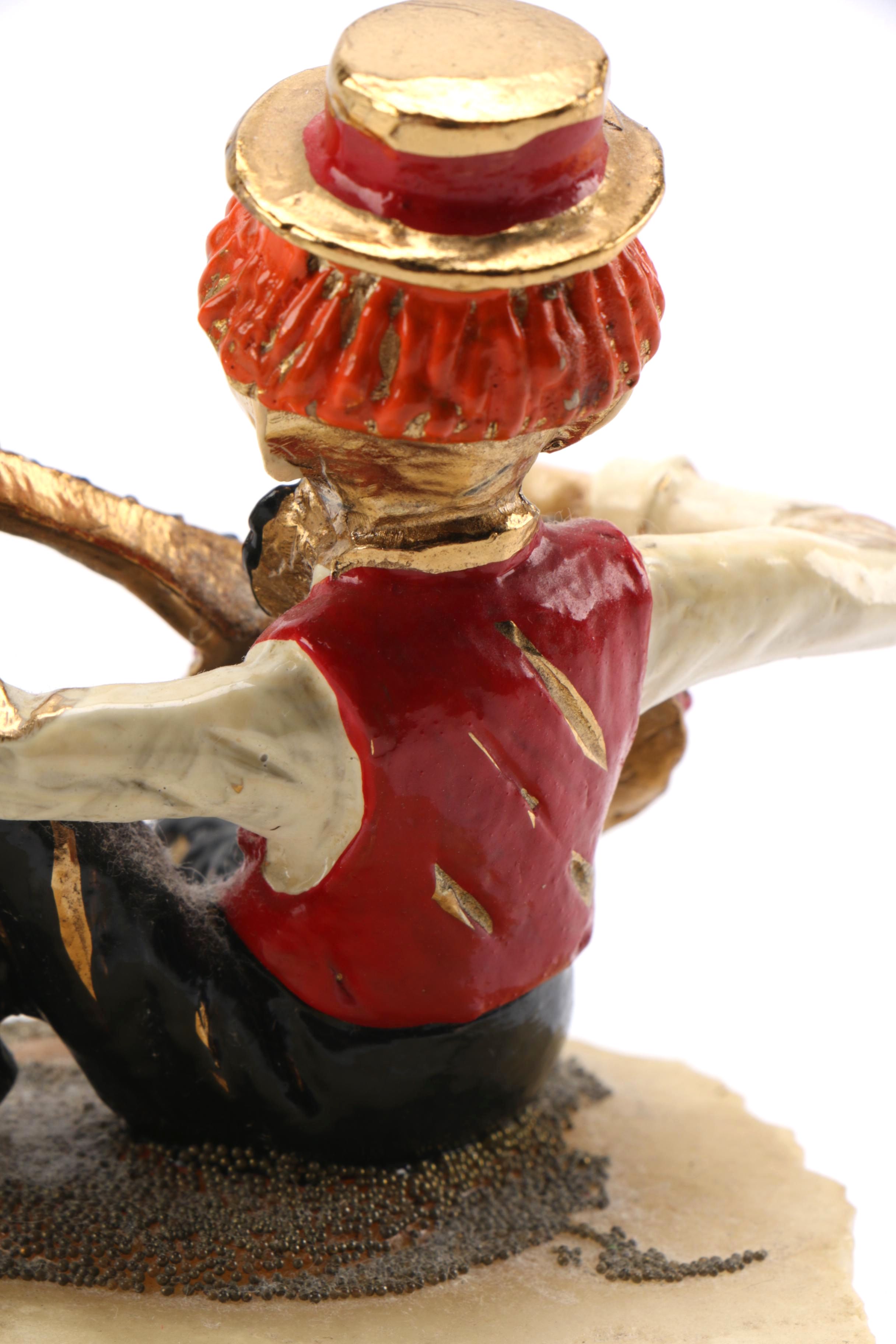 Ron Lee Clown Figurine on a Carved Onyx Base