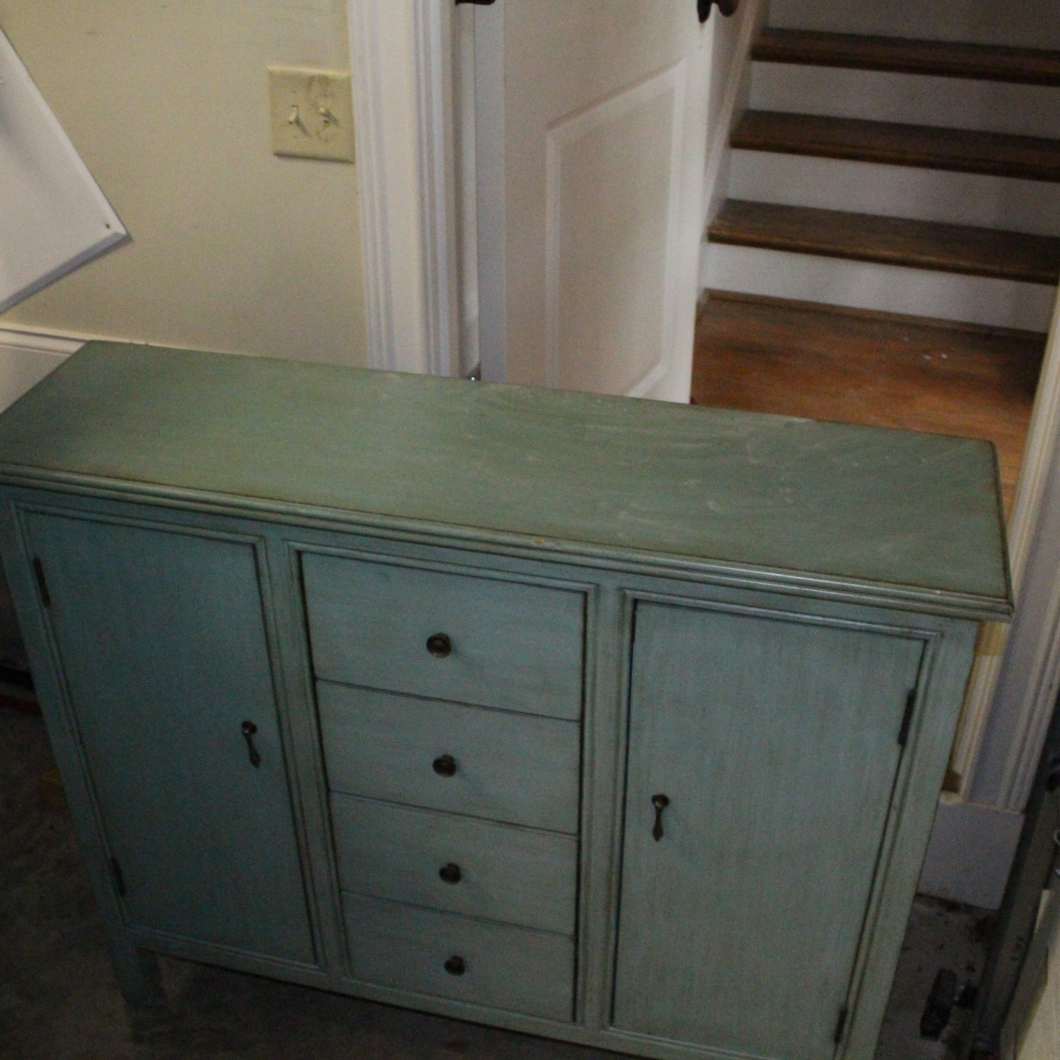 Contemporary Four-Drawer Console Cabinet