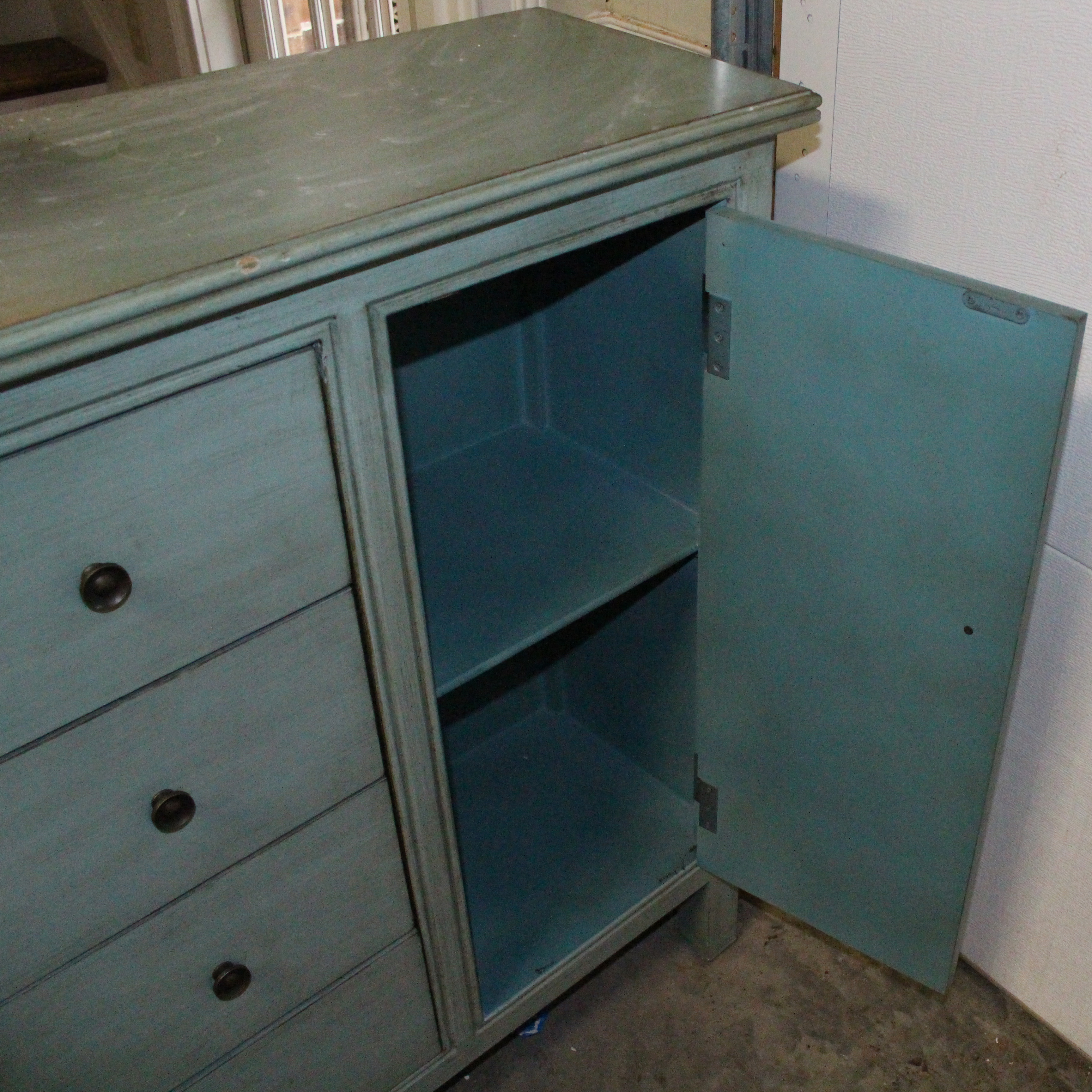 Contemporary Four-Drawer Console Cabinet