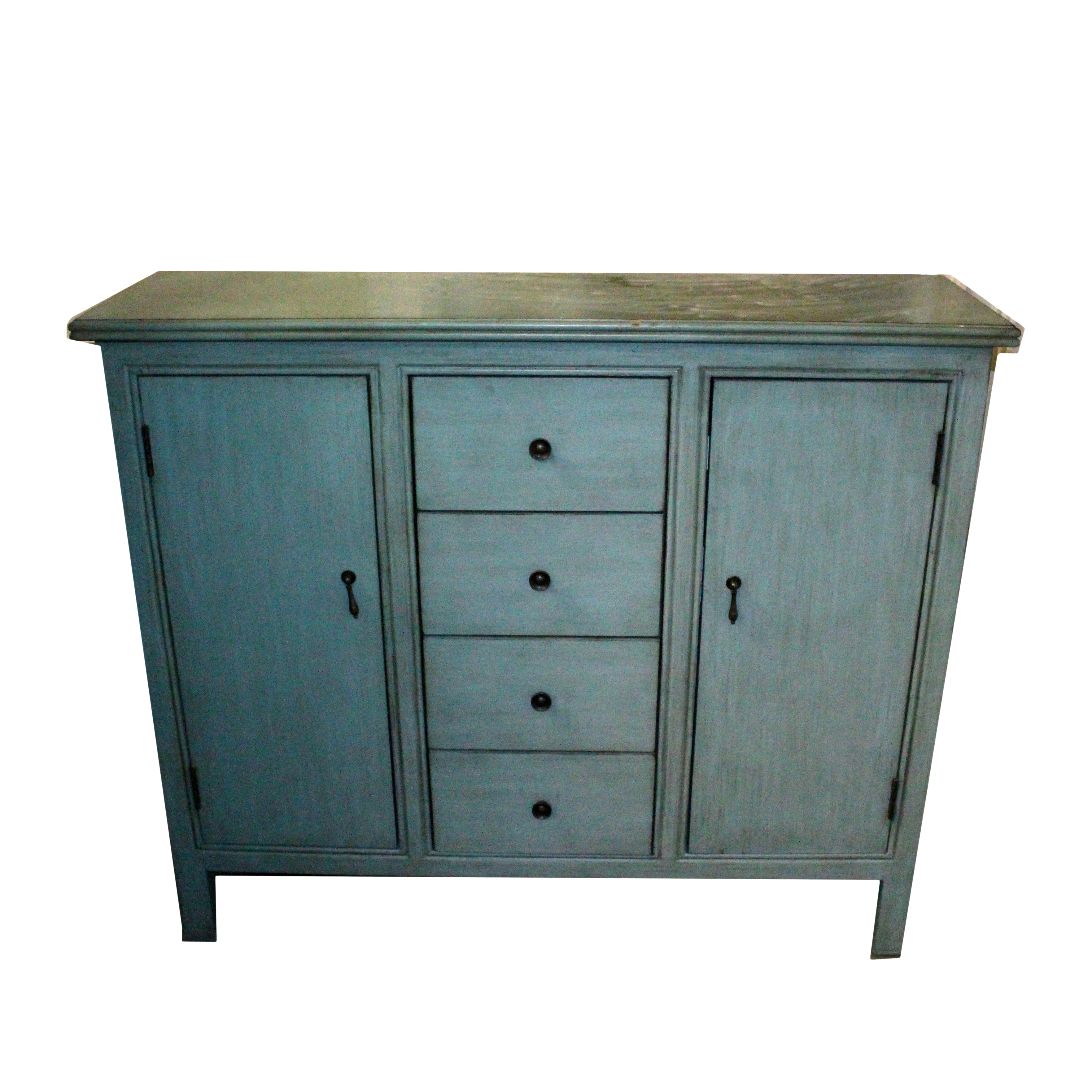 Contemporary Four-Drawer Console Cabinet