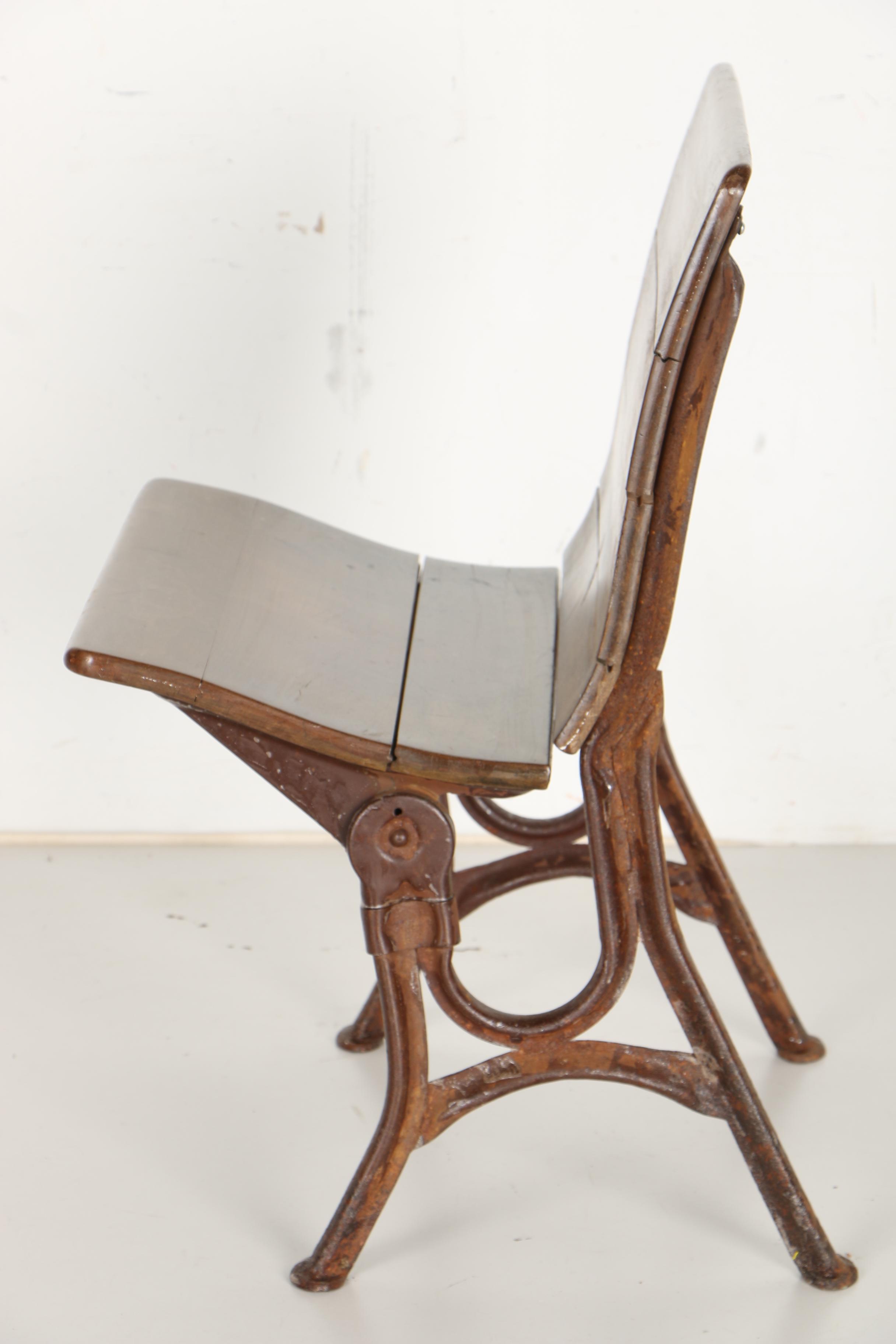 Antique Child's School Desk by American Seating Company and Chair