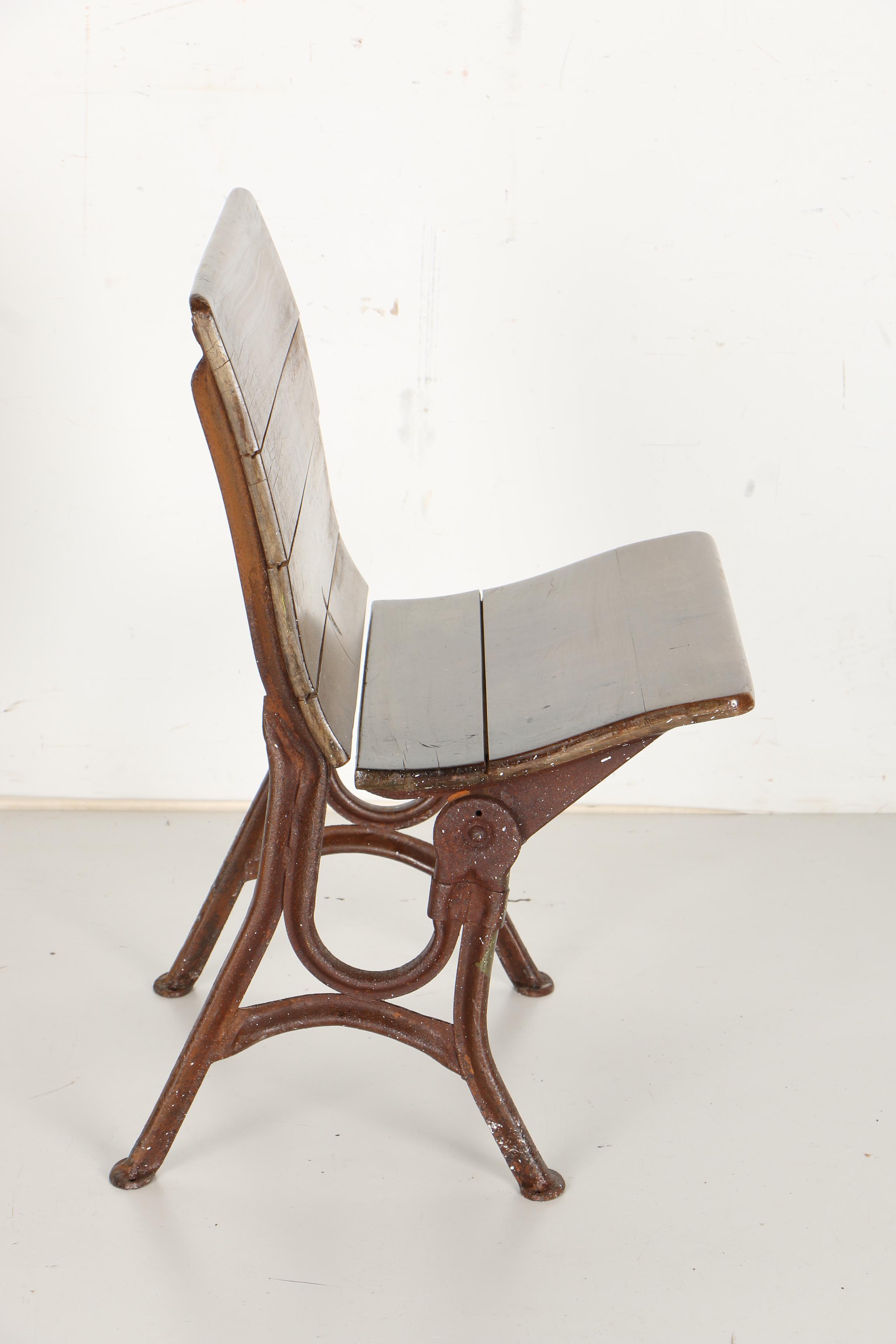 Antique Child's School Desk by American Seating Company and Chair