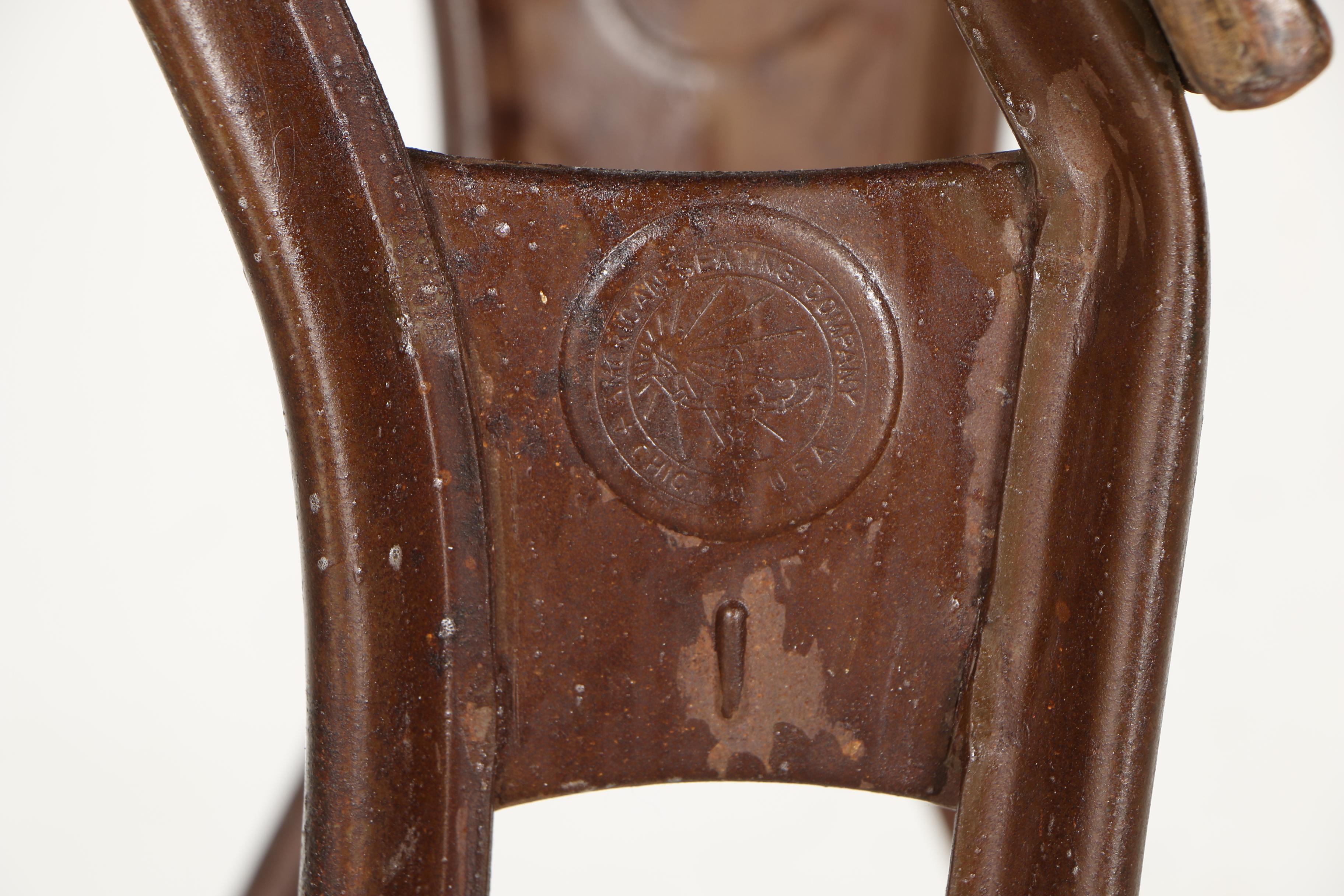 Antique Child's School Desk by American Seating Company and Chair