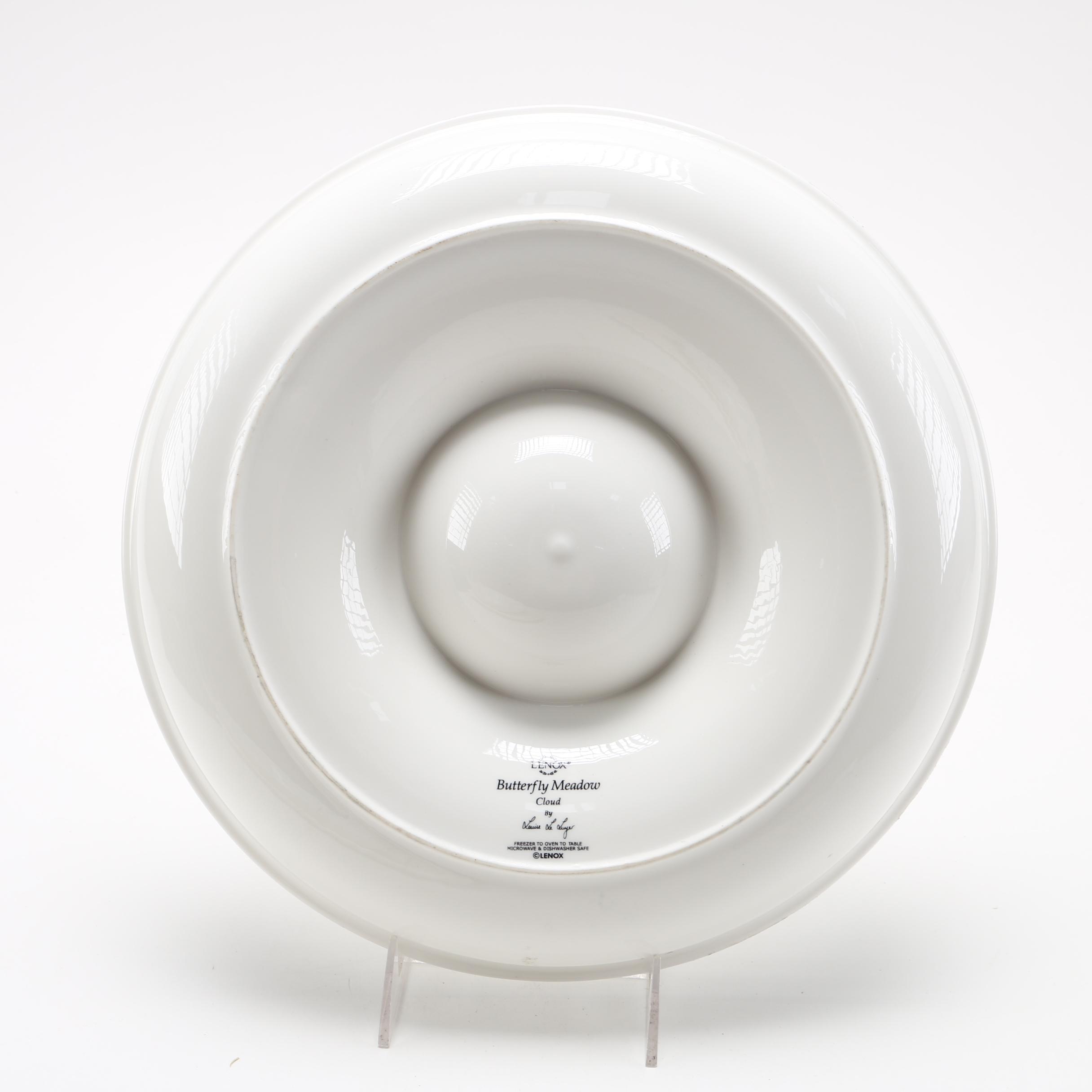 Collection of Serving Platters Including Lenox