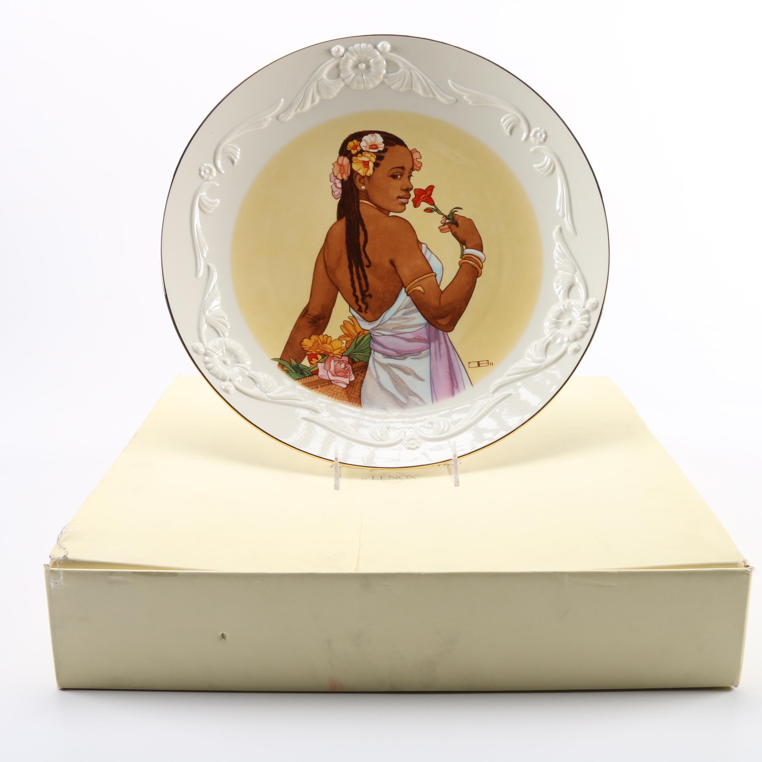 Lenox Ebony Visions "Spring Blossom" Platter