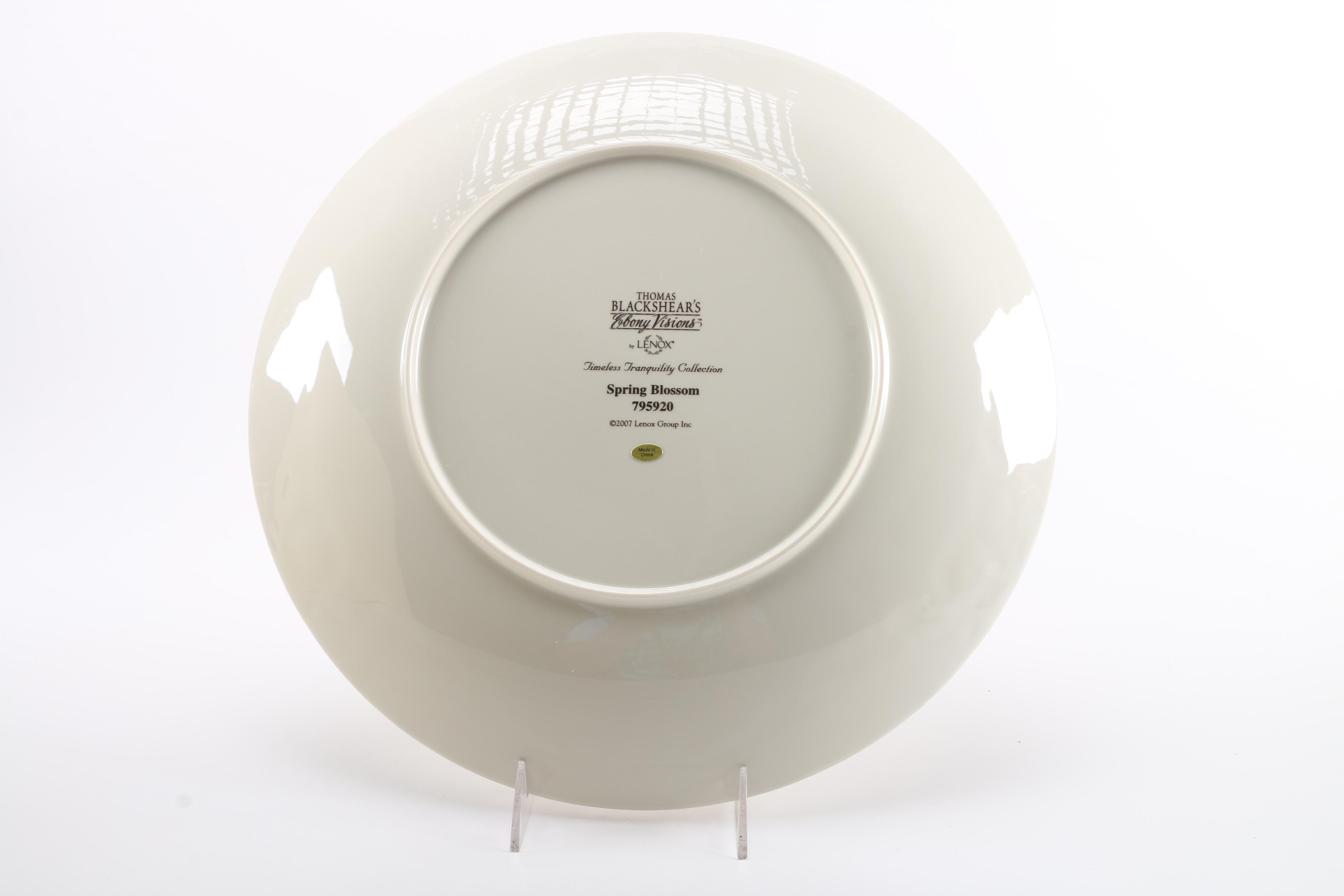 Lenox Ebony Visions "Spring Blossom" Platter