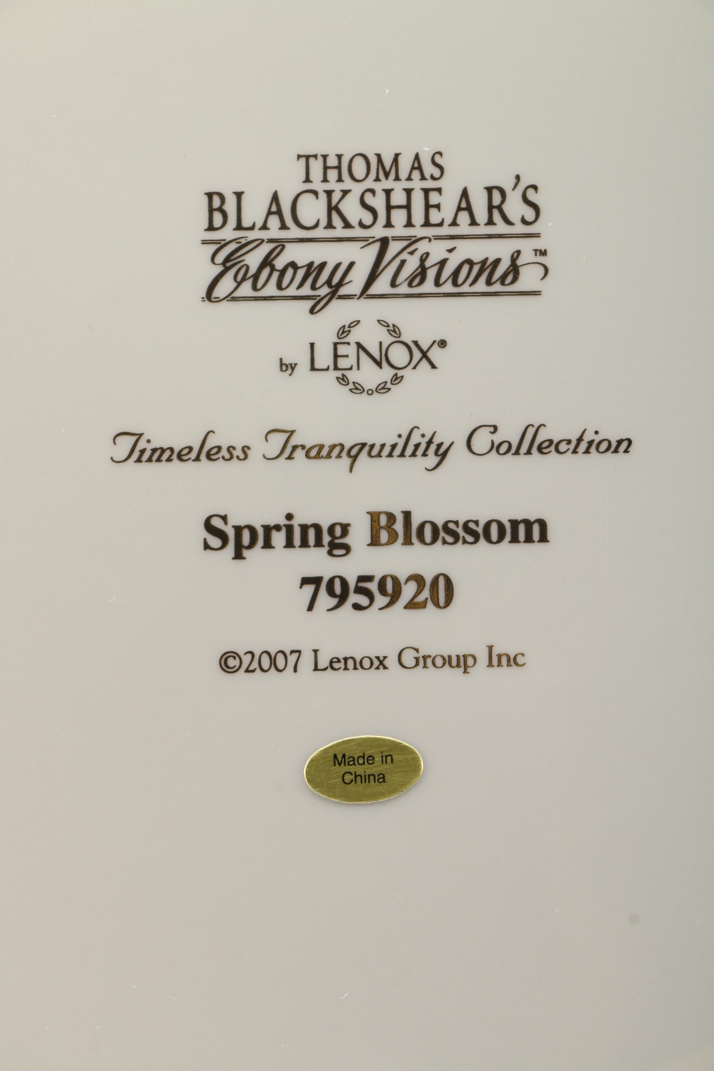 Lenox Ebony Visions "Spring Blossom" Platter
