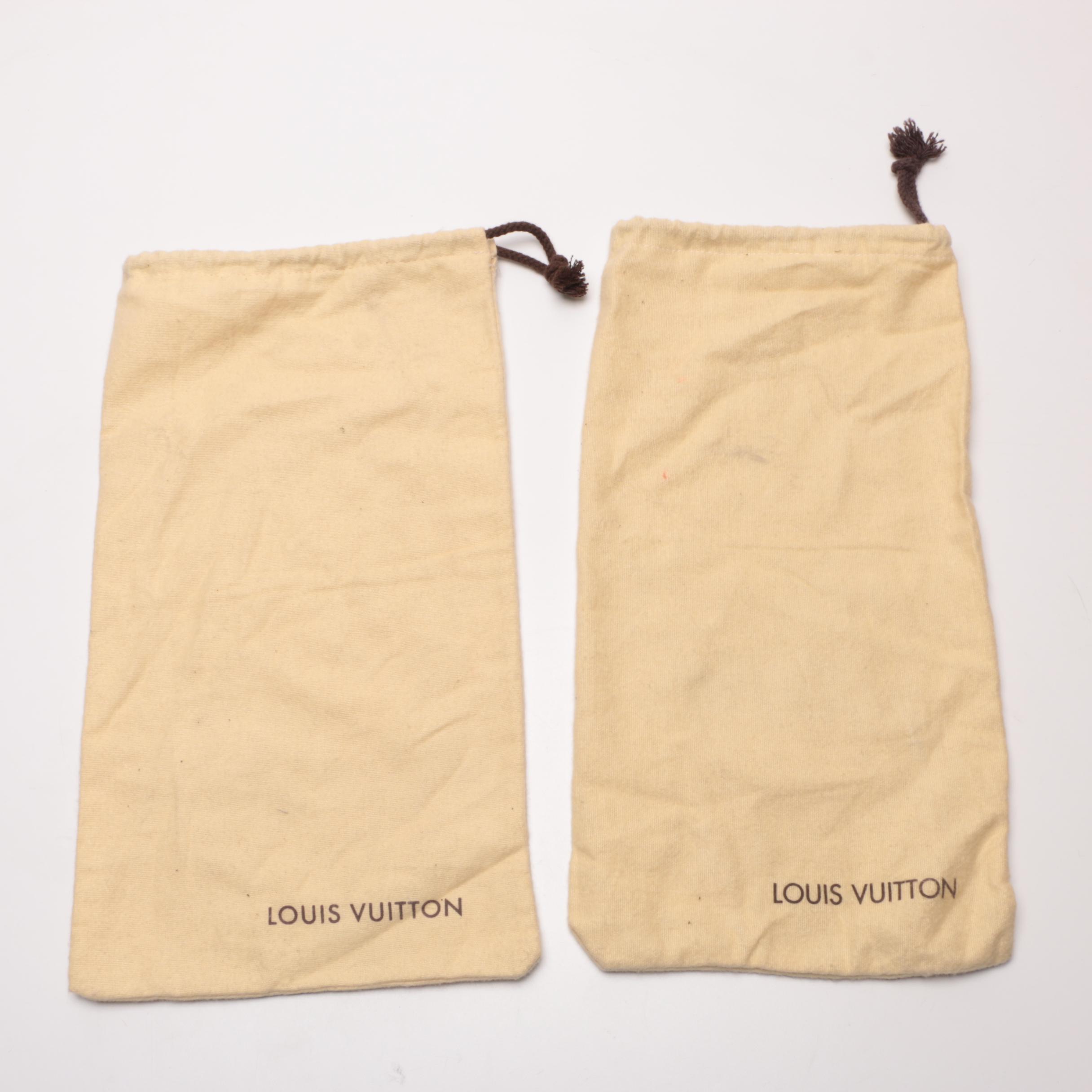 Designer Dust Bags Including Louis Vuitton and Prada