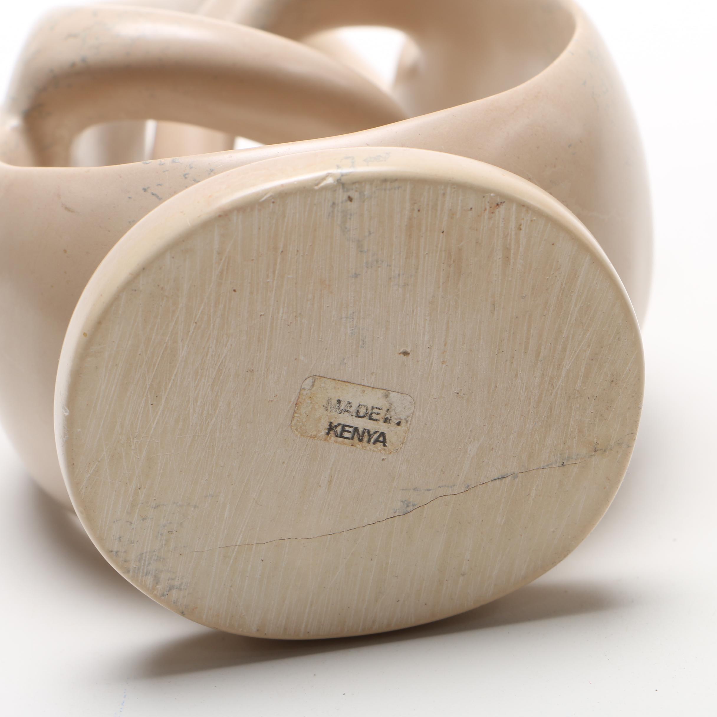 Abstract Ceramic Sculpture and Earthenware Vessel