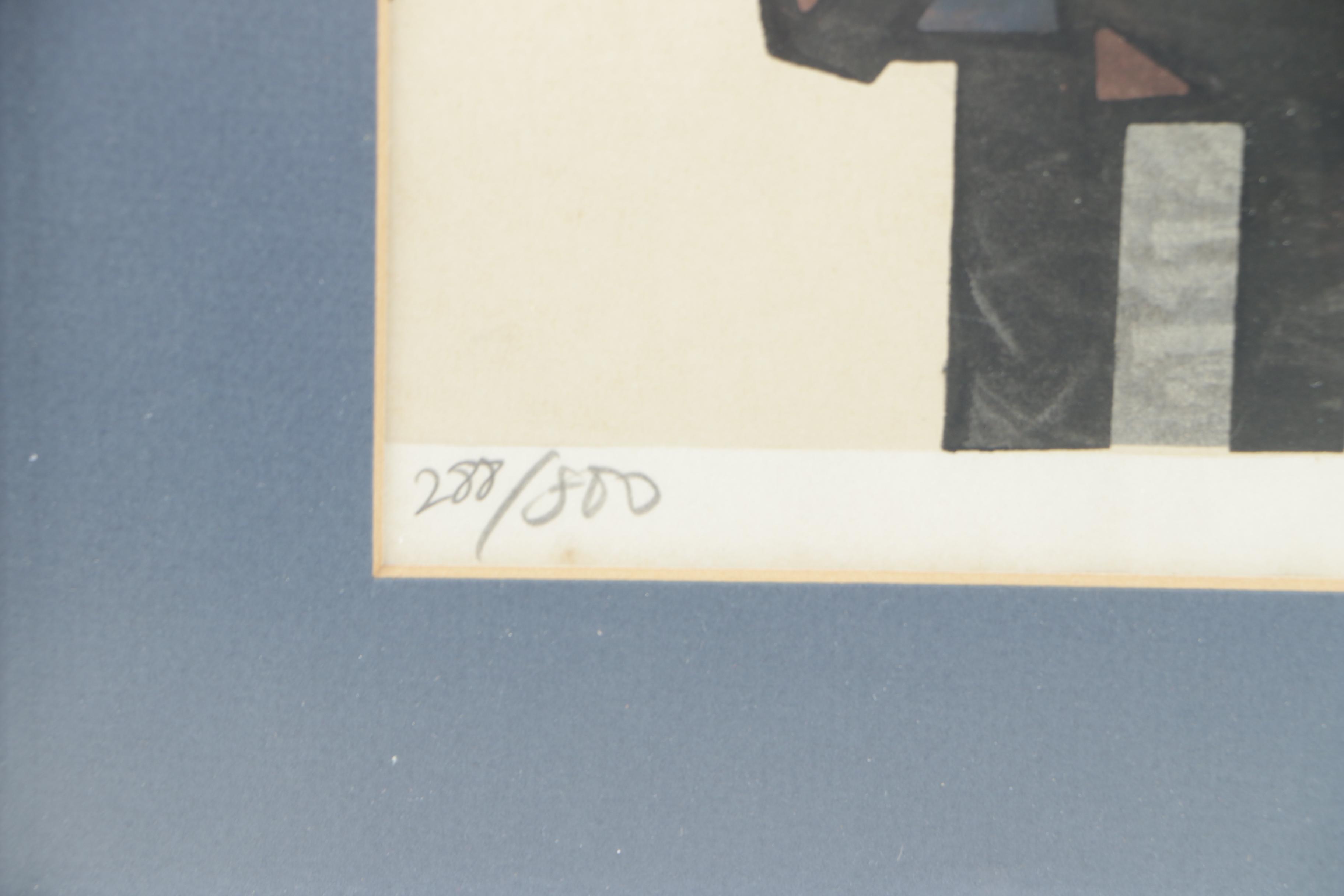 Katsuyuki Nishijima Limited Edition Woodblock on Paper of a Roof