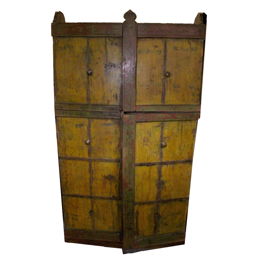Antique Asian Style Painted Cabinet