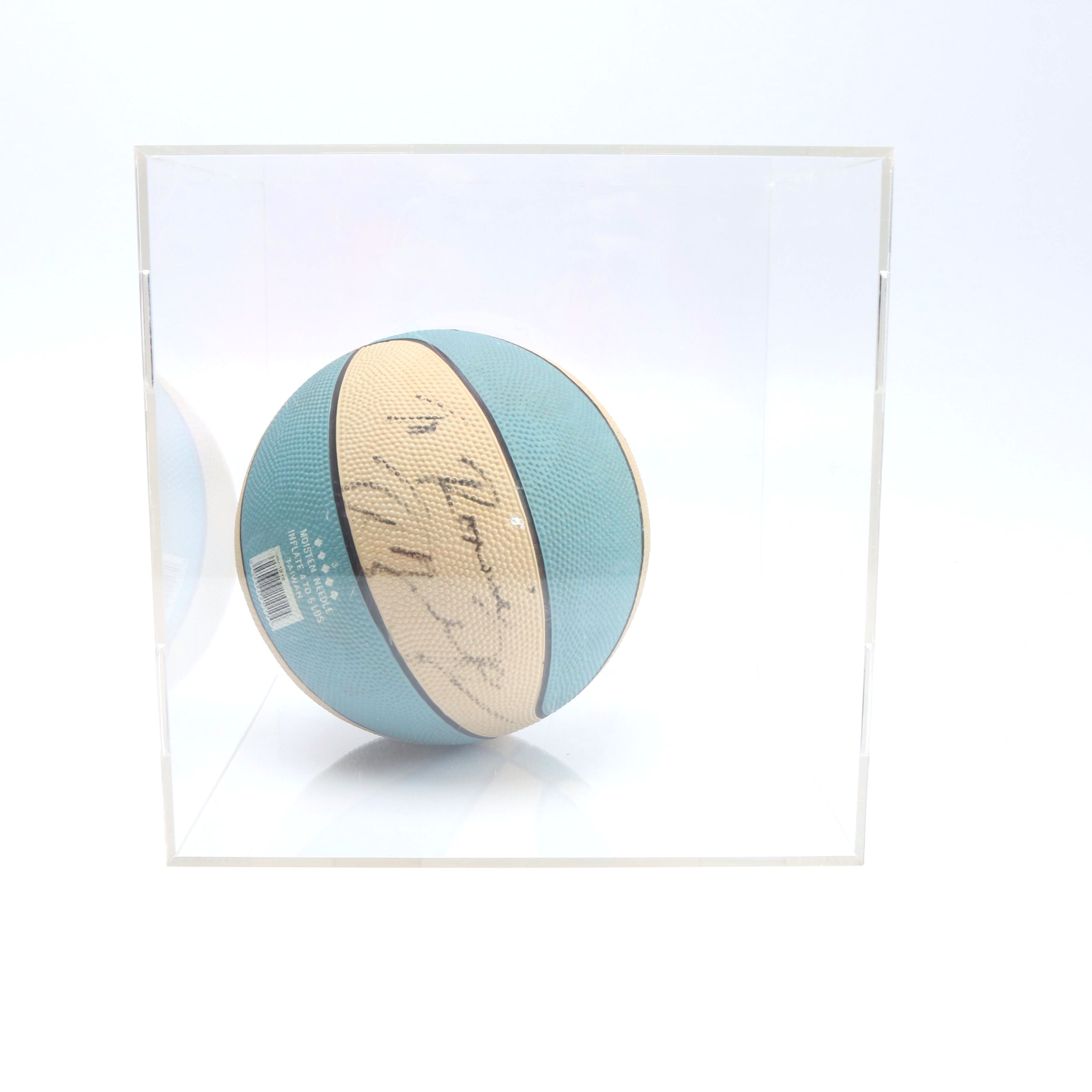 Autographed Michael Jordan Basketball in Plastic Case