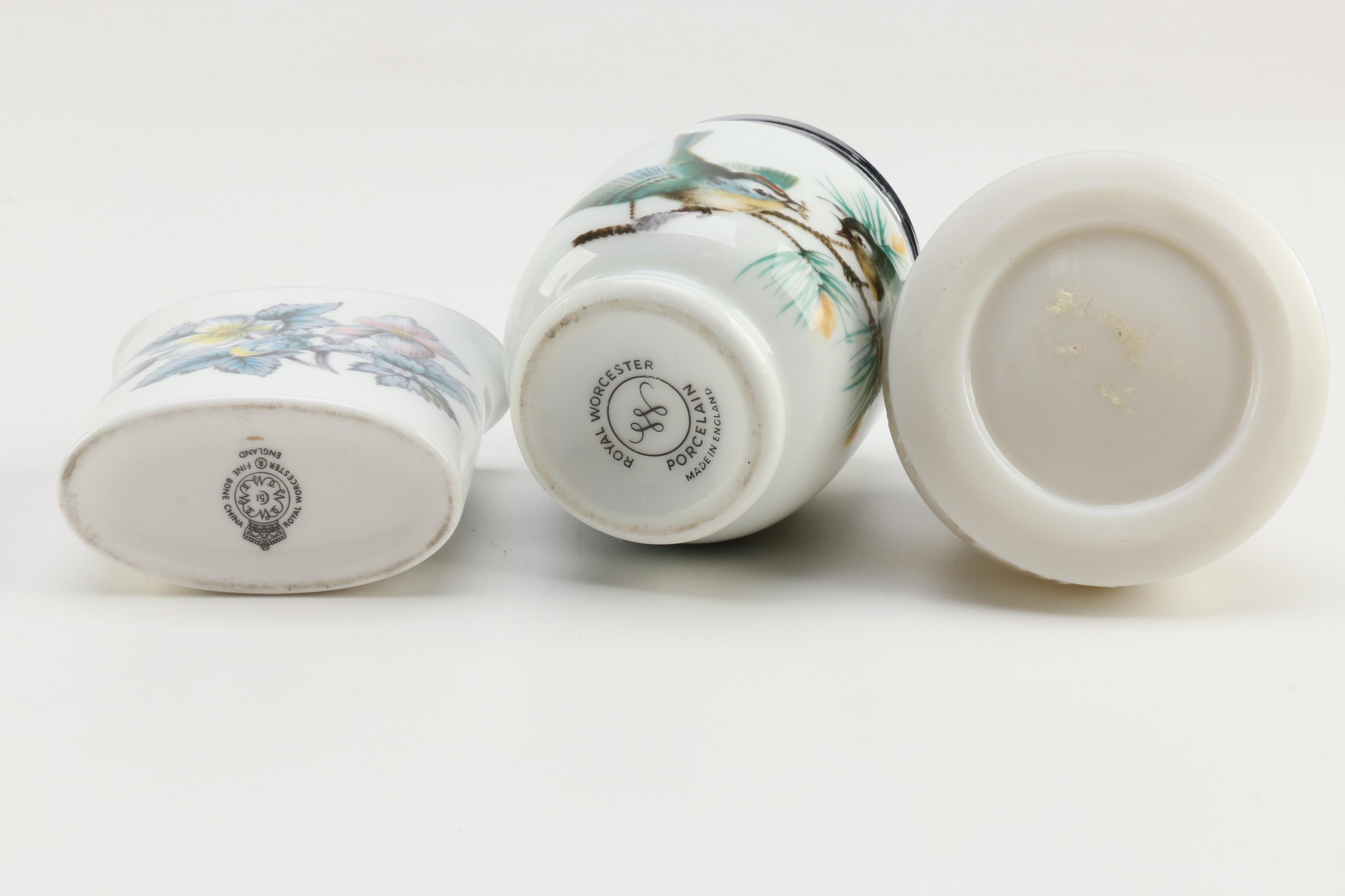 Collection of China and Porcelain Including Wedgwood and Royal Worcester