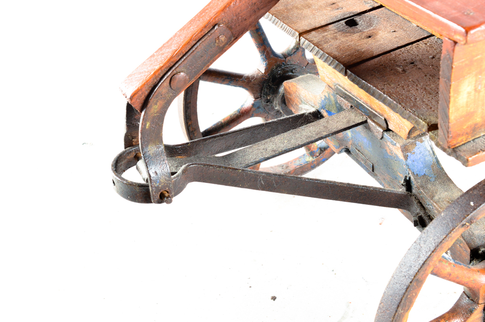 Circa 1920s "Fly-a-way Roller Bearing Coaster" Wood Wagon
