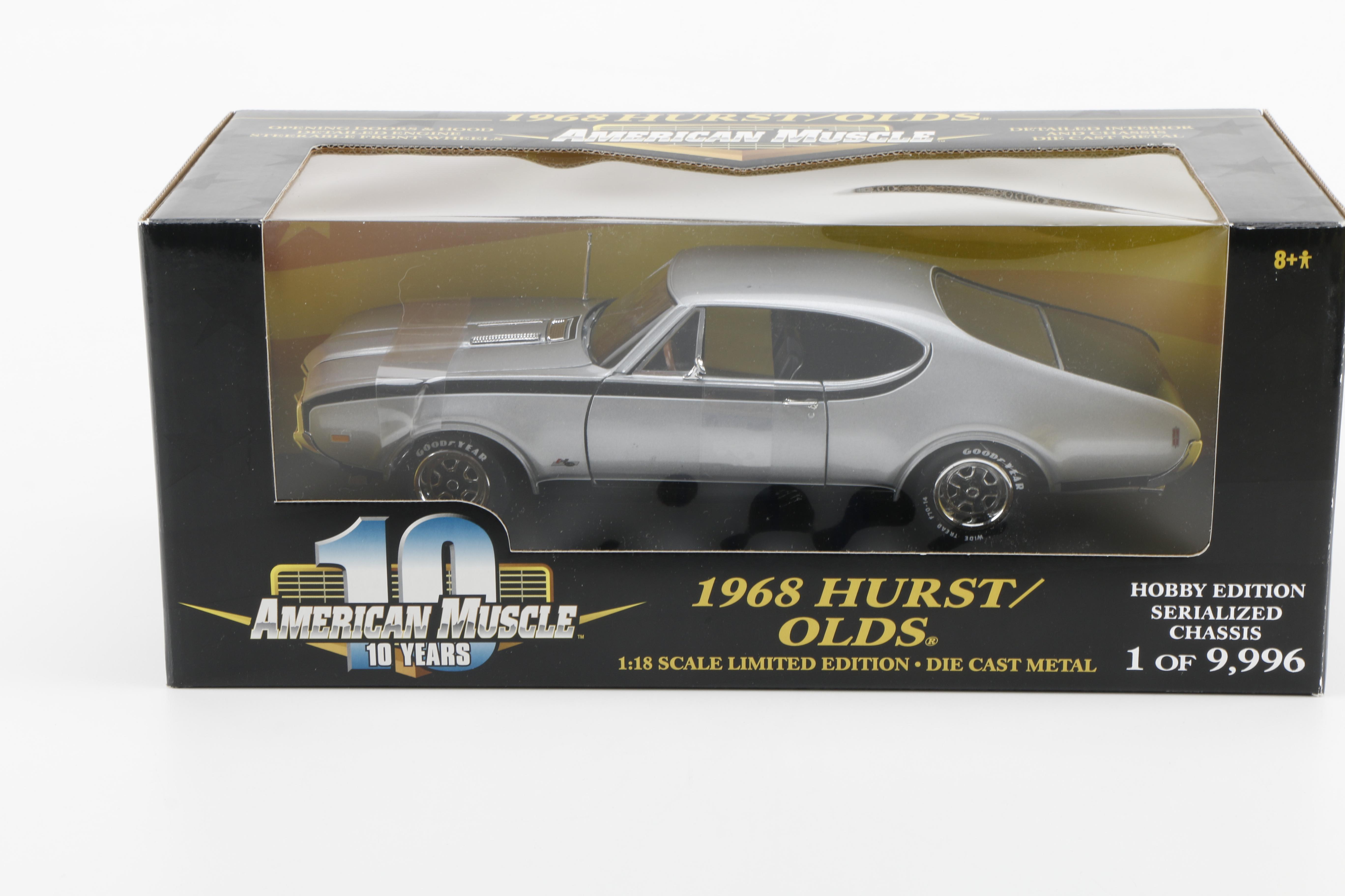 Three American Muscle Die-Cast Cars