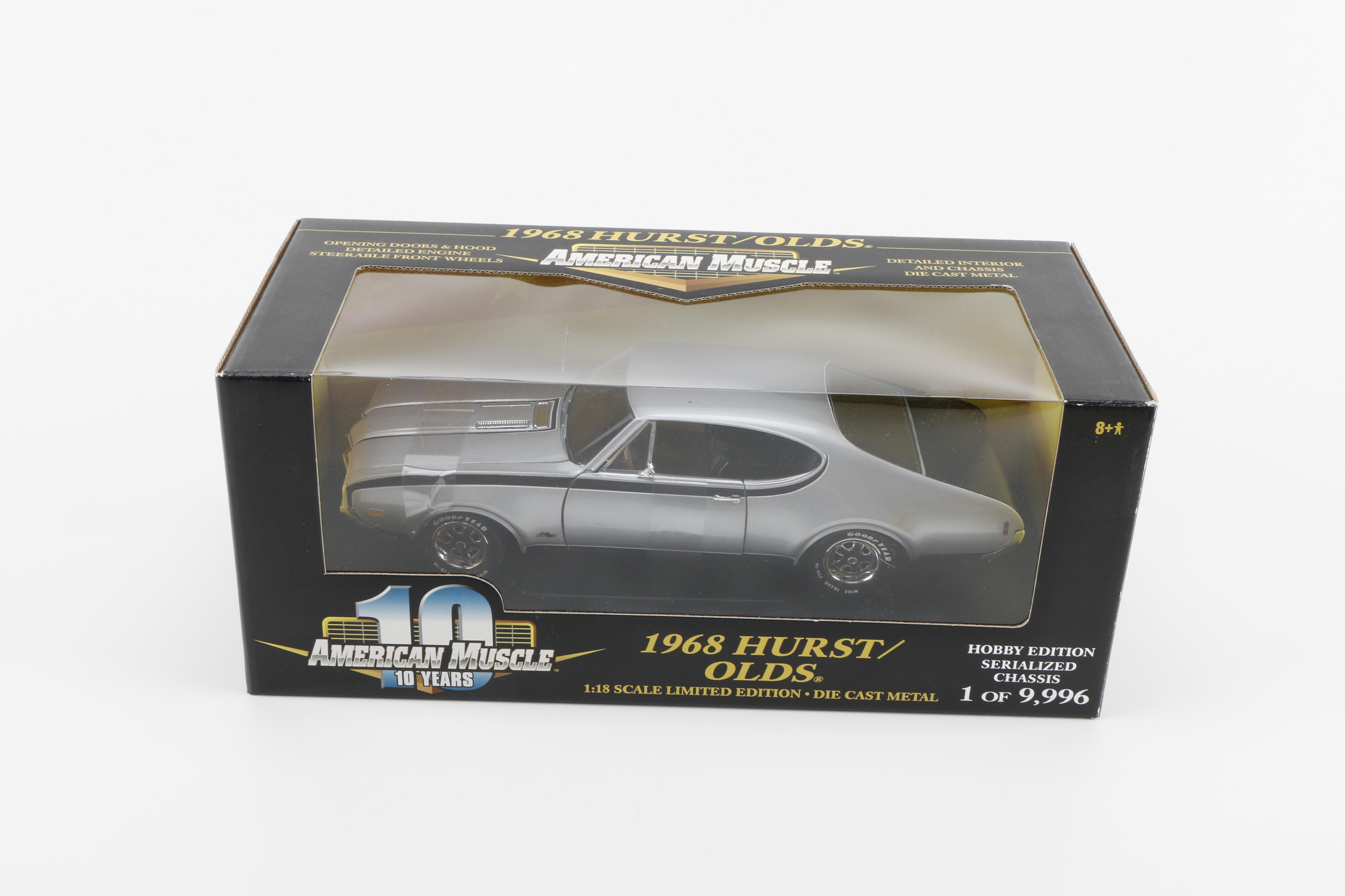 Three American Muscle Die-Cast Cars