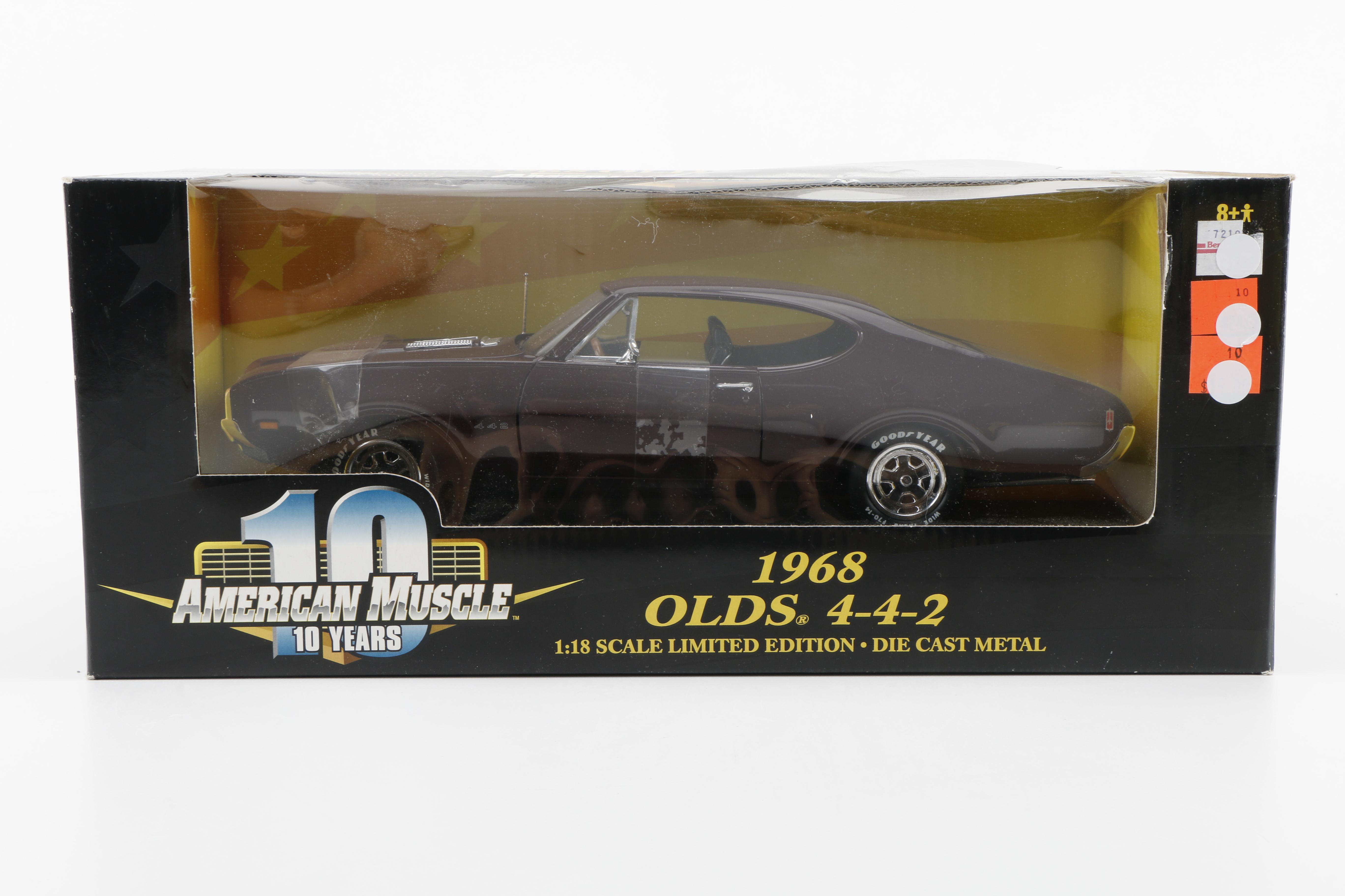 Three American Muscle Die-Cast Cars