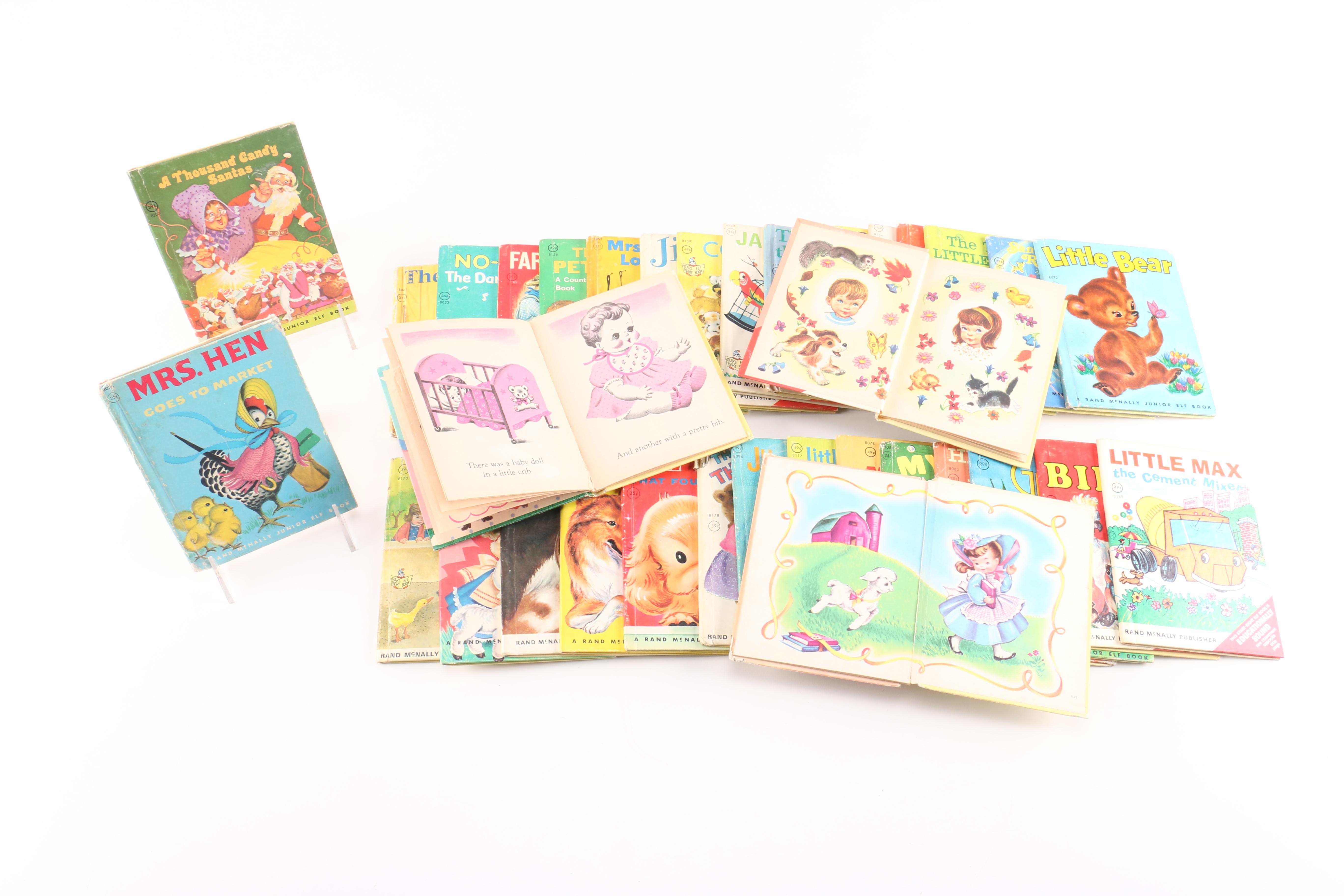 Generous Selection of Children's Vintage Books Including Little Golden Books