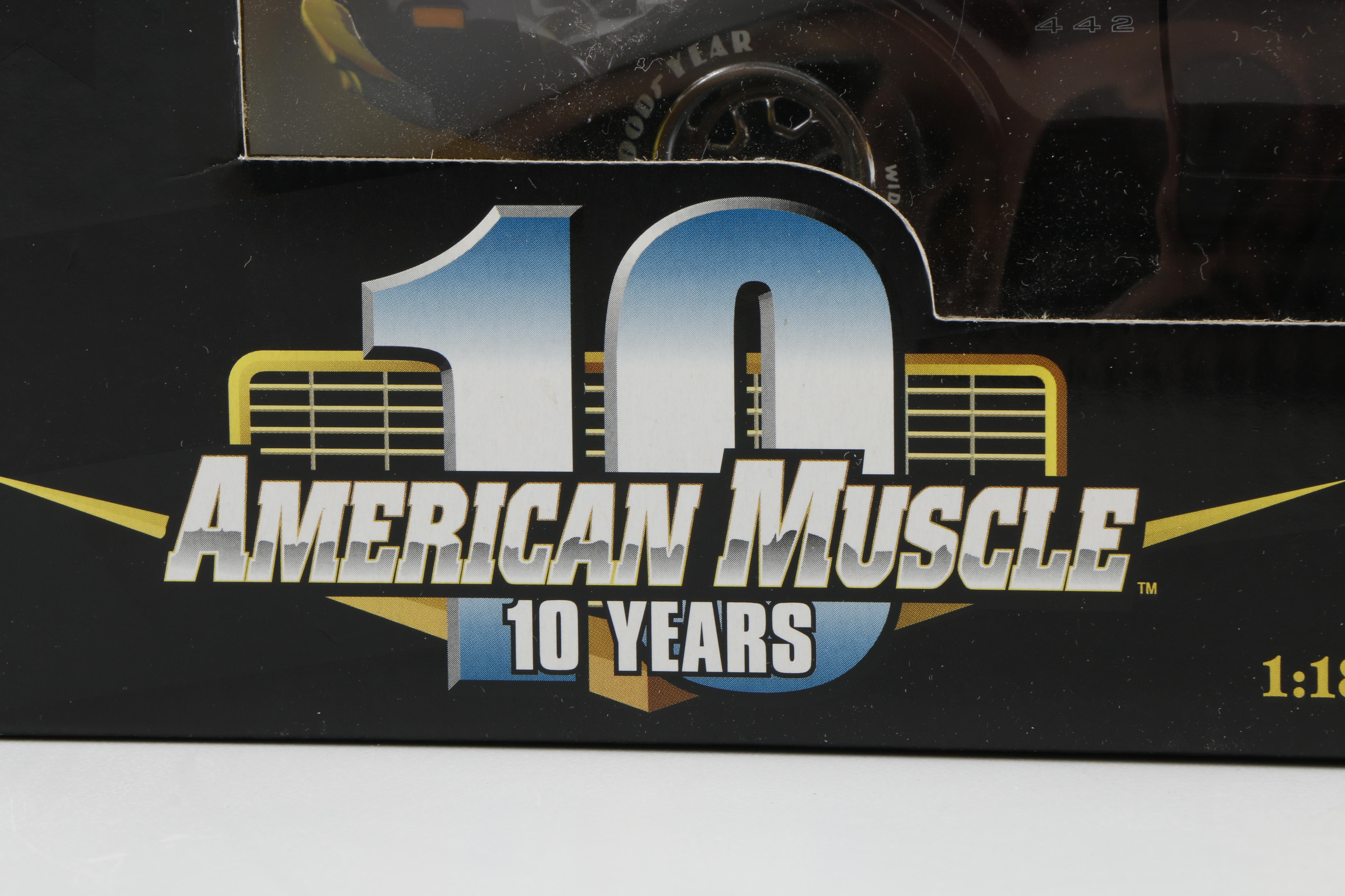 Three American Muscle Die-Cast Cars