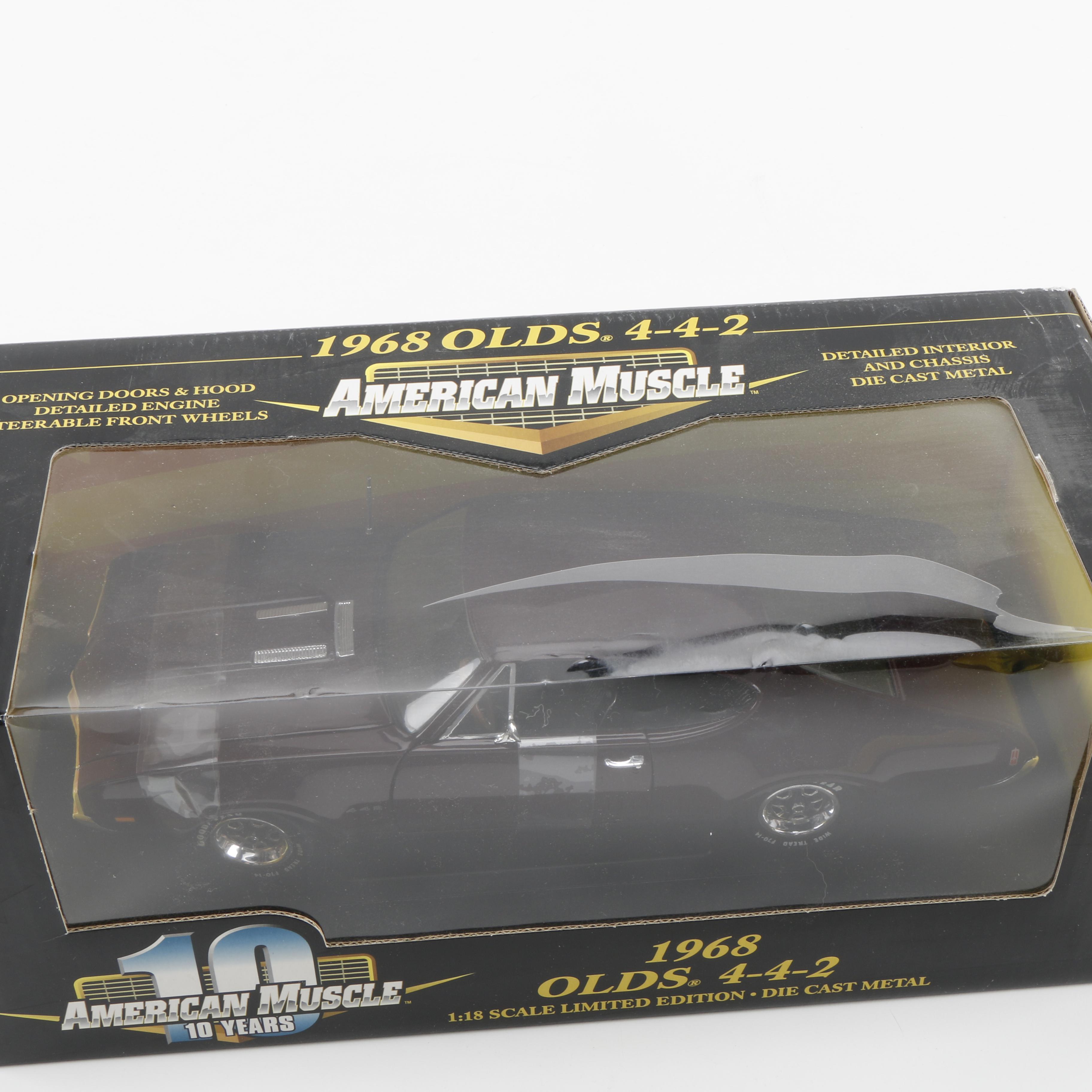 Three American Muscle Die-Cast Cars