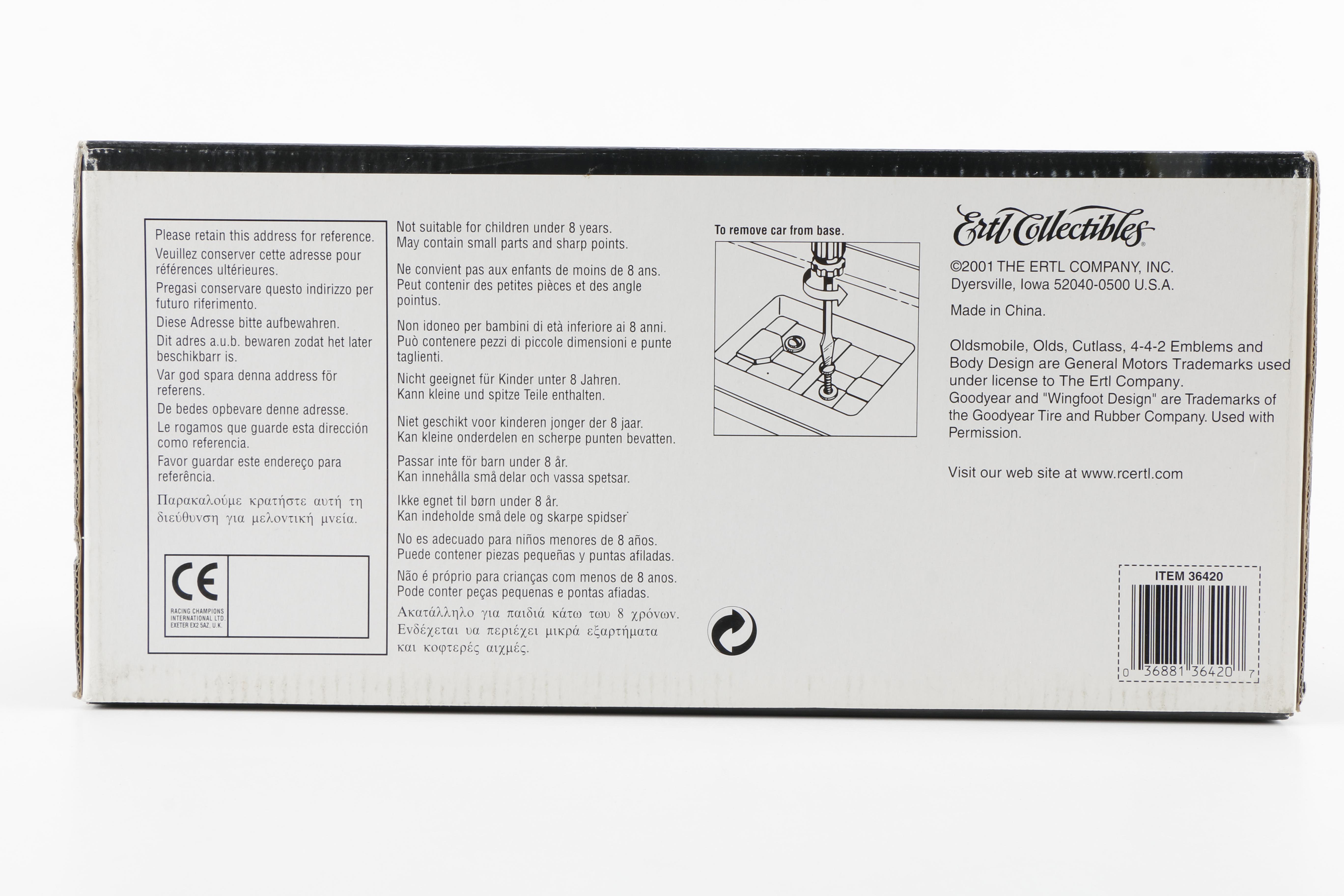 Three American Muscle Die-Cast Cars