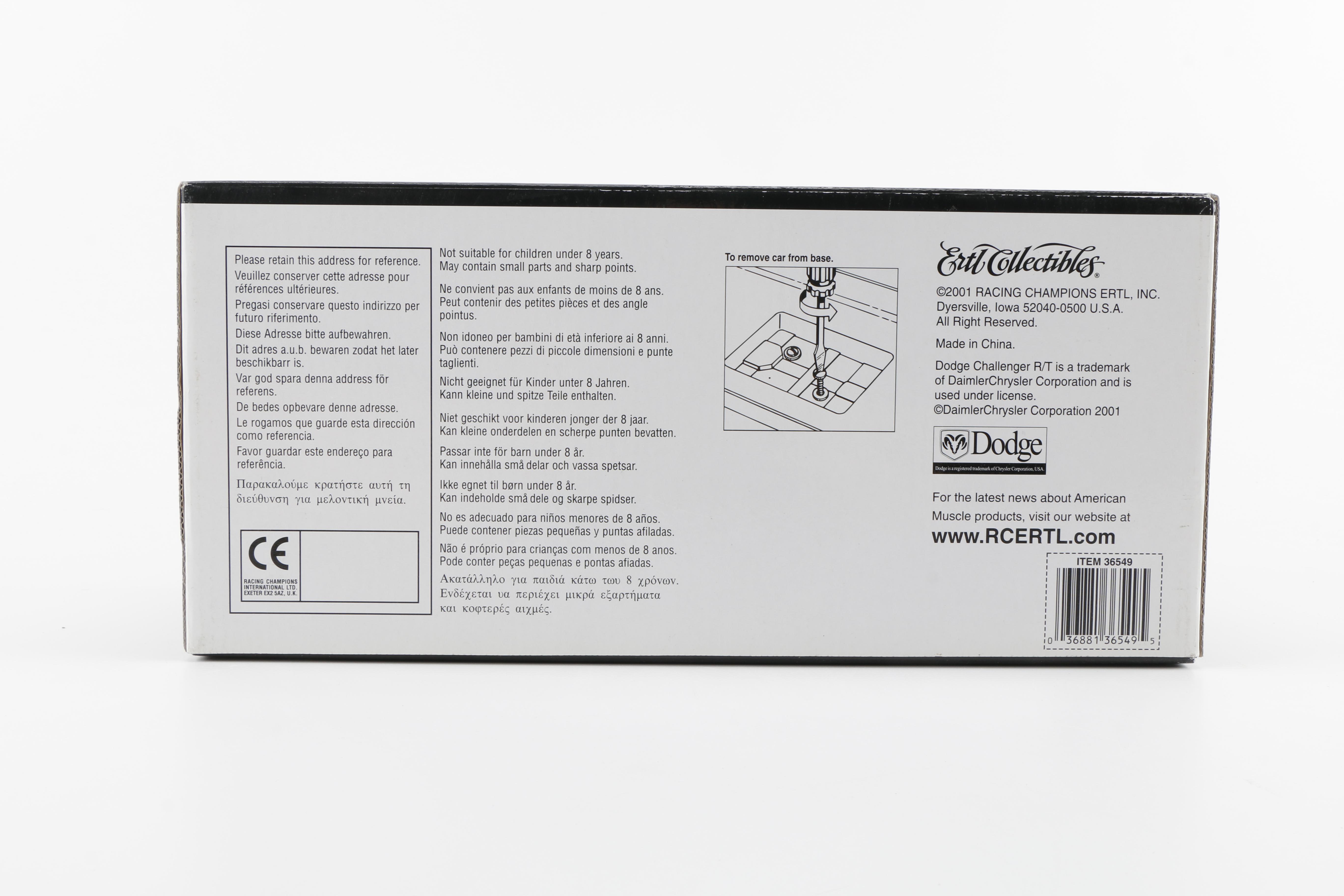 Three American Muscle Die-Cast Cars