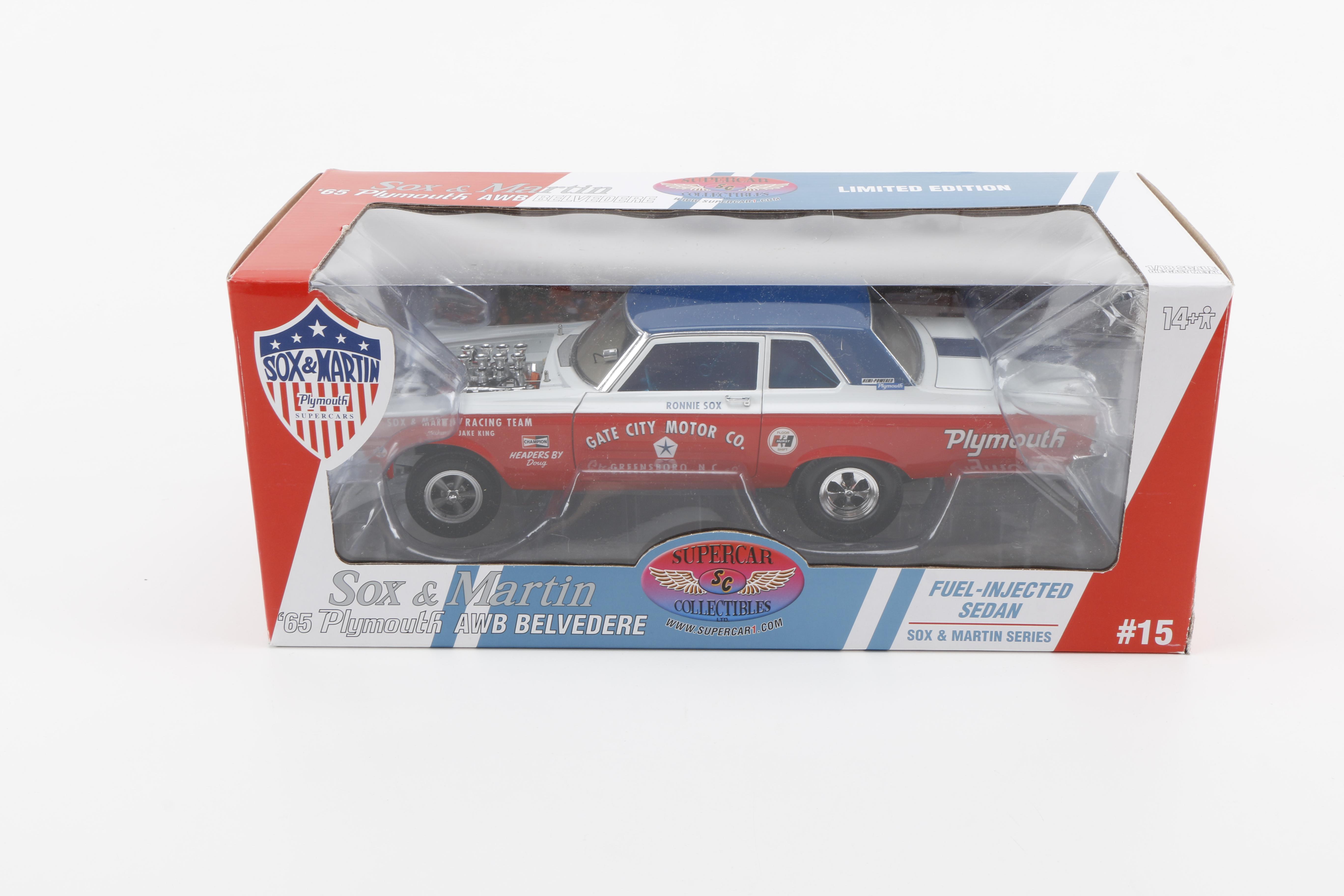 Sox & Martin 1960s Die-Cast Drag Racing Cars