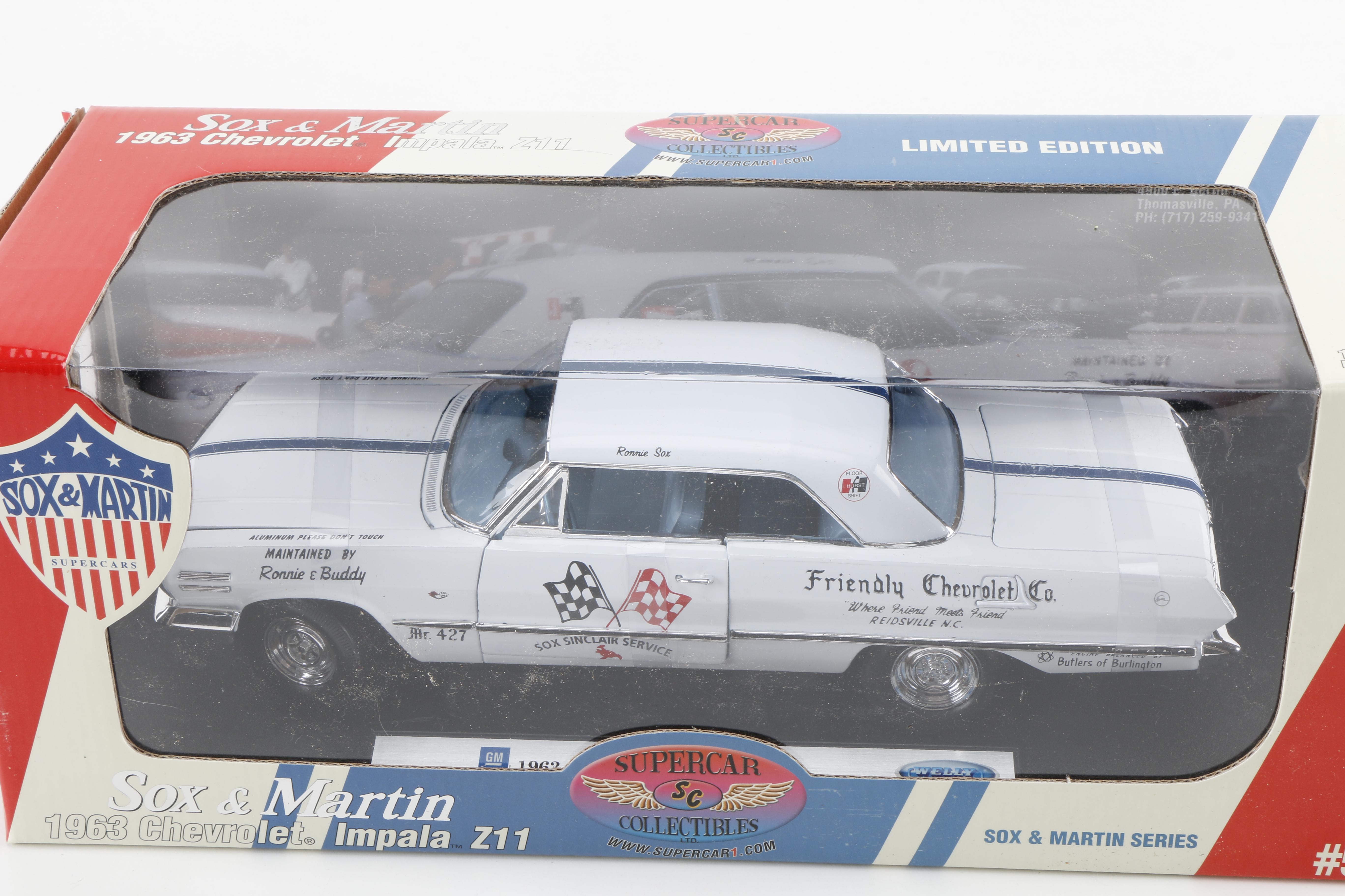 Sox & Martin 1960s Die-Cast Drag Racing Cars