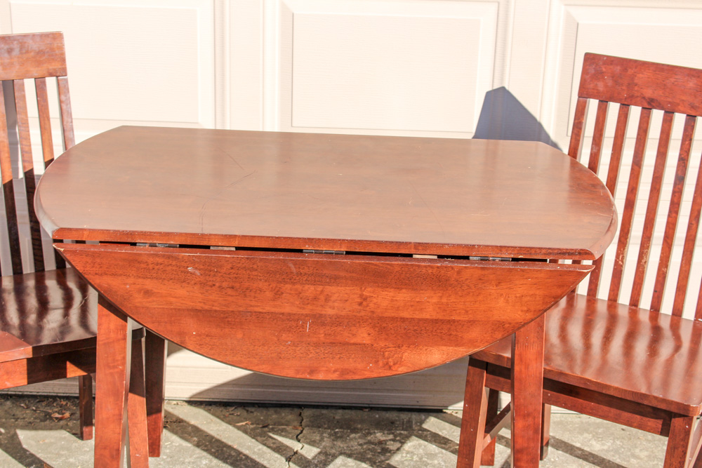 Mission Style Wood Table and Chairs