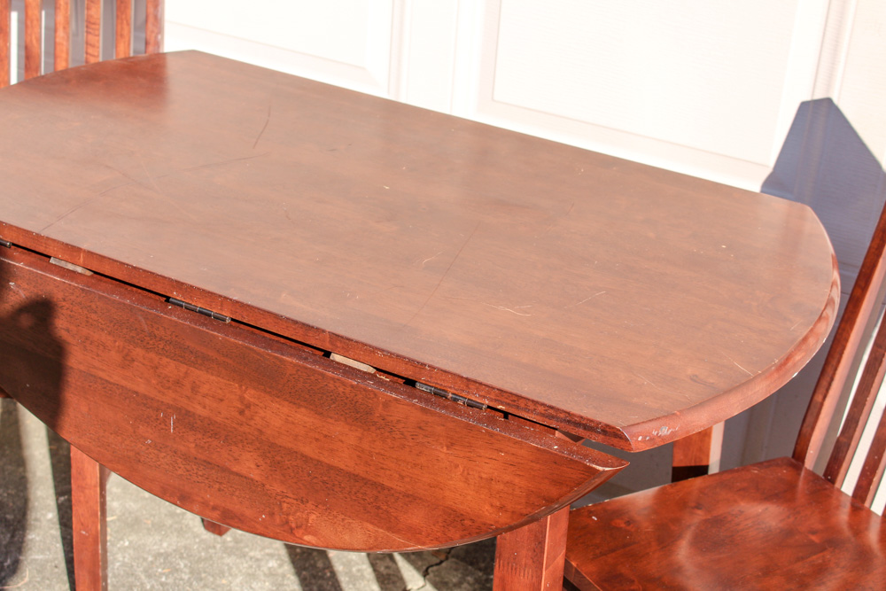 Mission Style Wood Table and Chairs