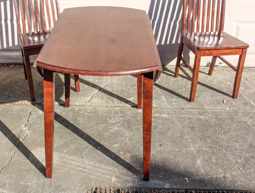 Mission Style Wood Table and Chairs