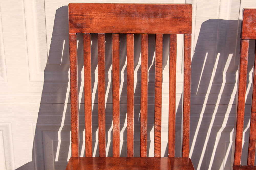 Mission Style Wood Table and Chairs