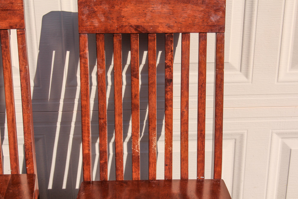 Mission Style Wood Table and Chairs